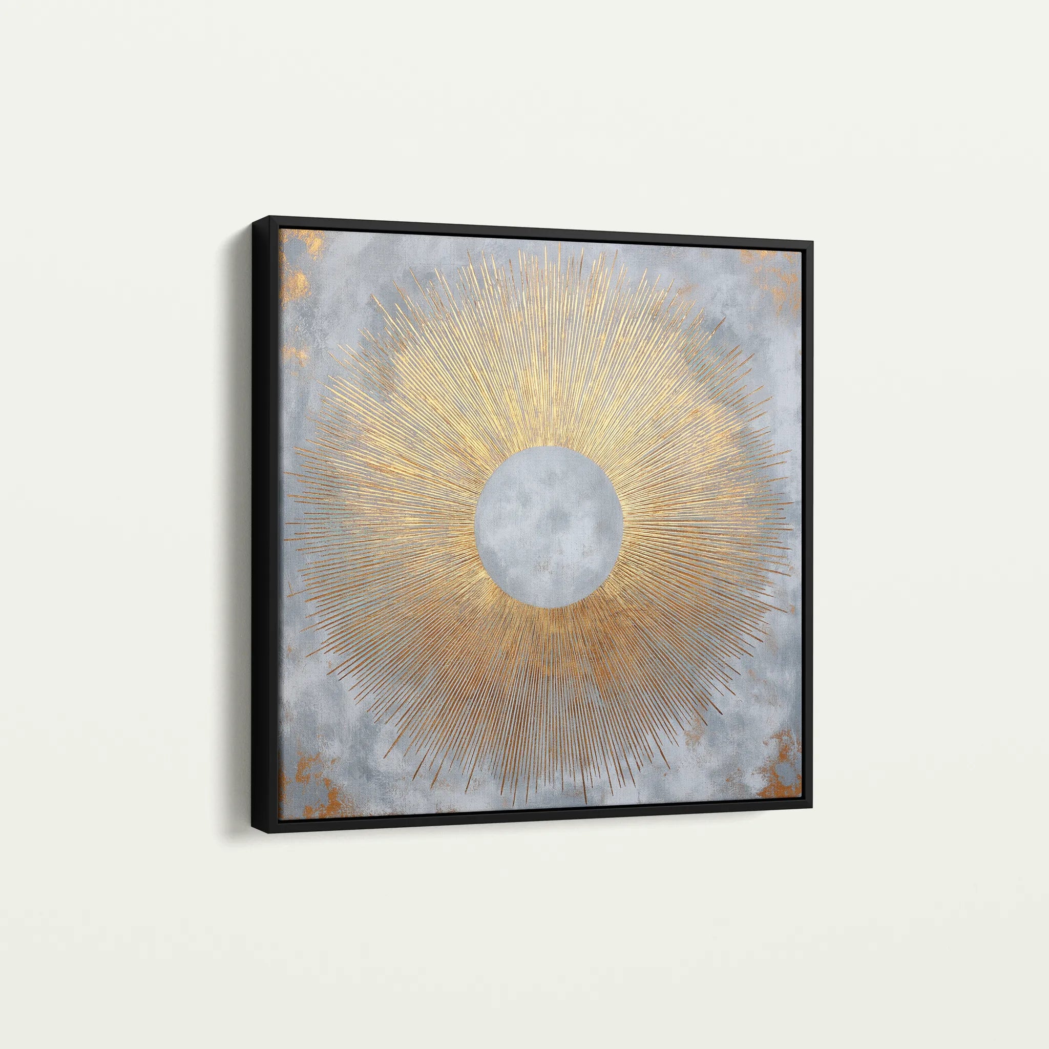 Abstract 1029 Canvas Art 60 x 60 cm / Black