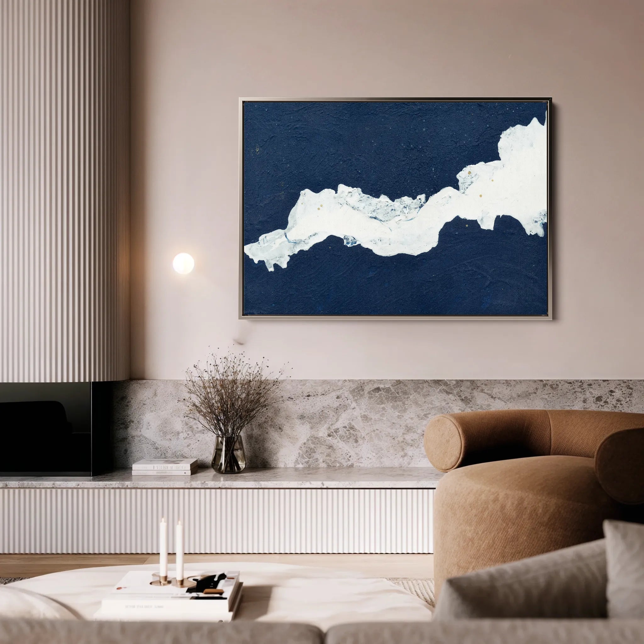 Abstract 103 Canvas Art 60 x 40 cm / Black