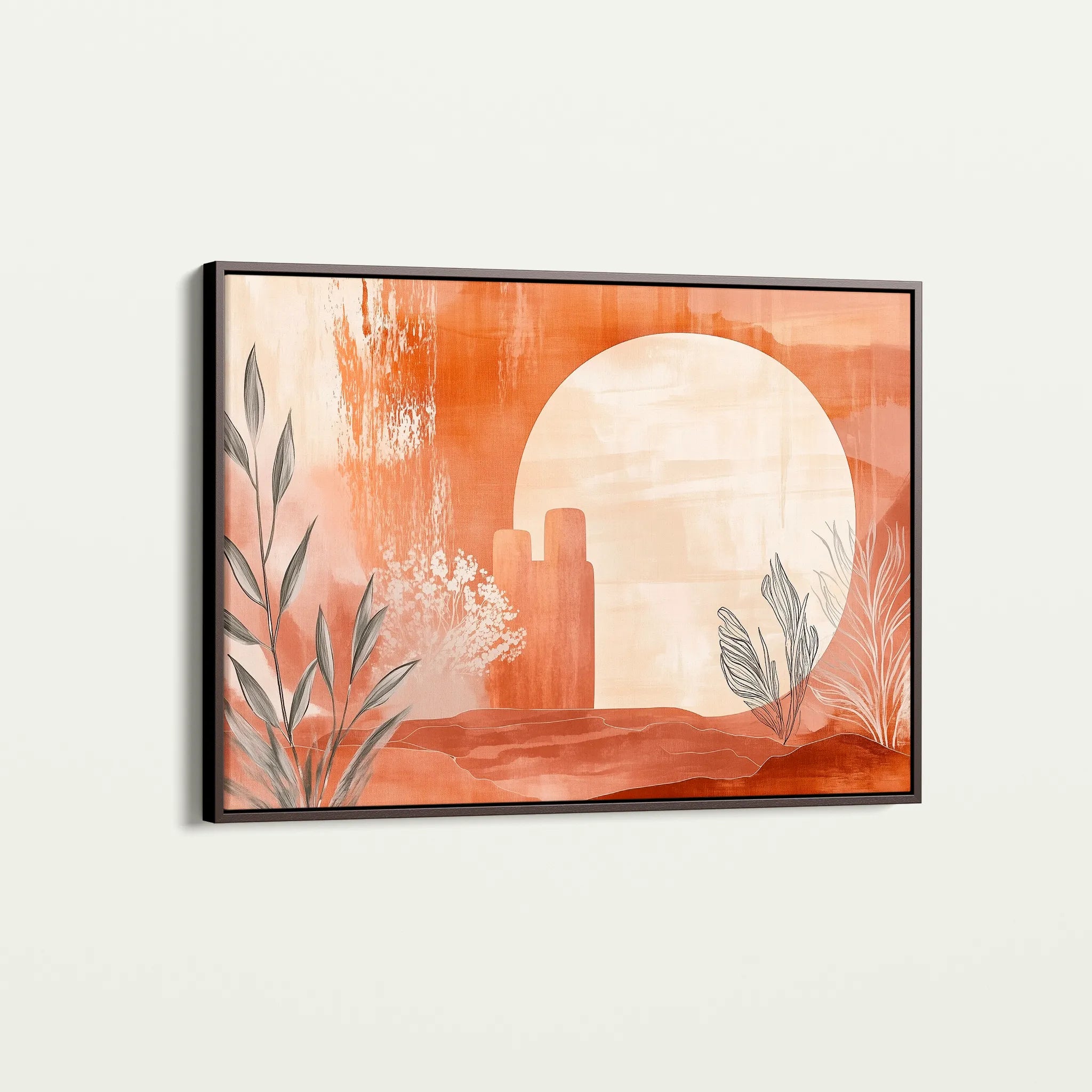 Boho 103 Canvas Art 60 x 40 cm / Black