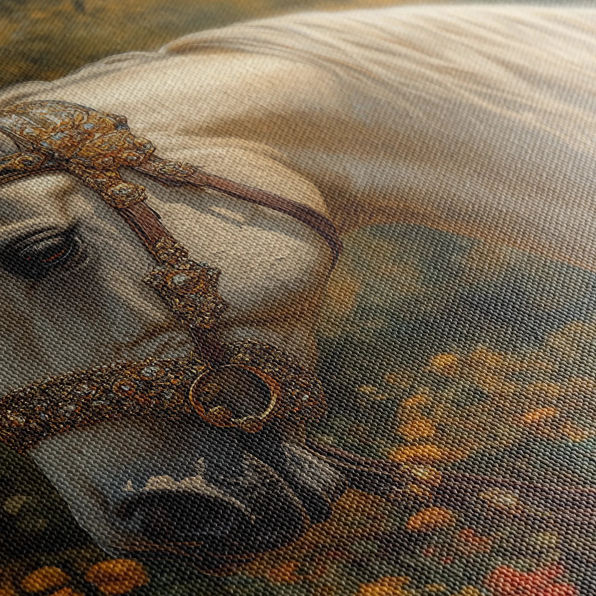 Horses 103 Canvas Art 60 x 40 cm / Black
