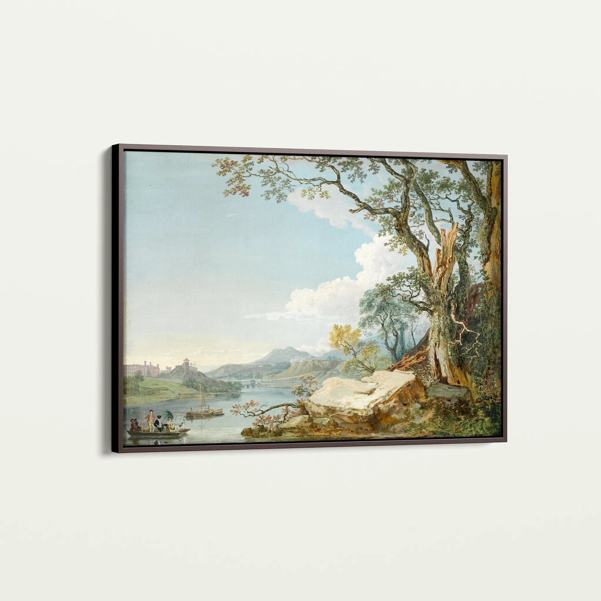 Landscape 103 Canvas Art 60 x 40 cm / Black
