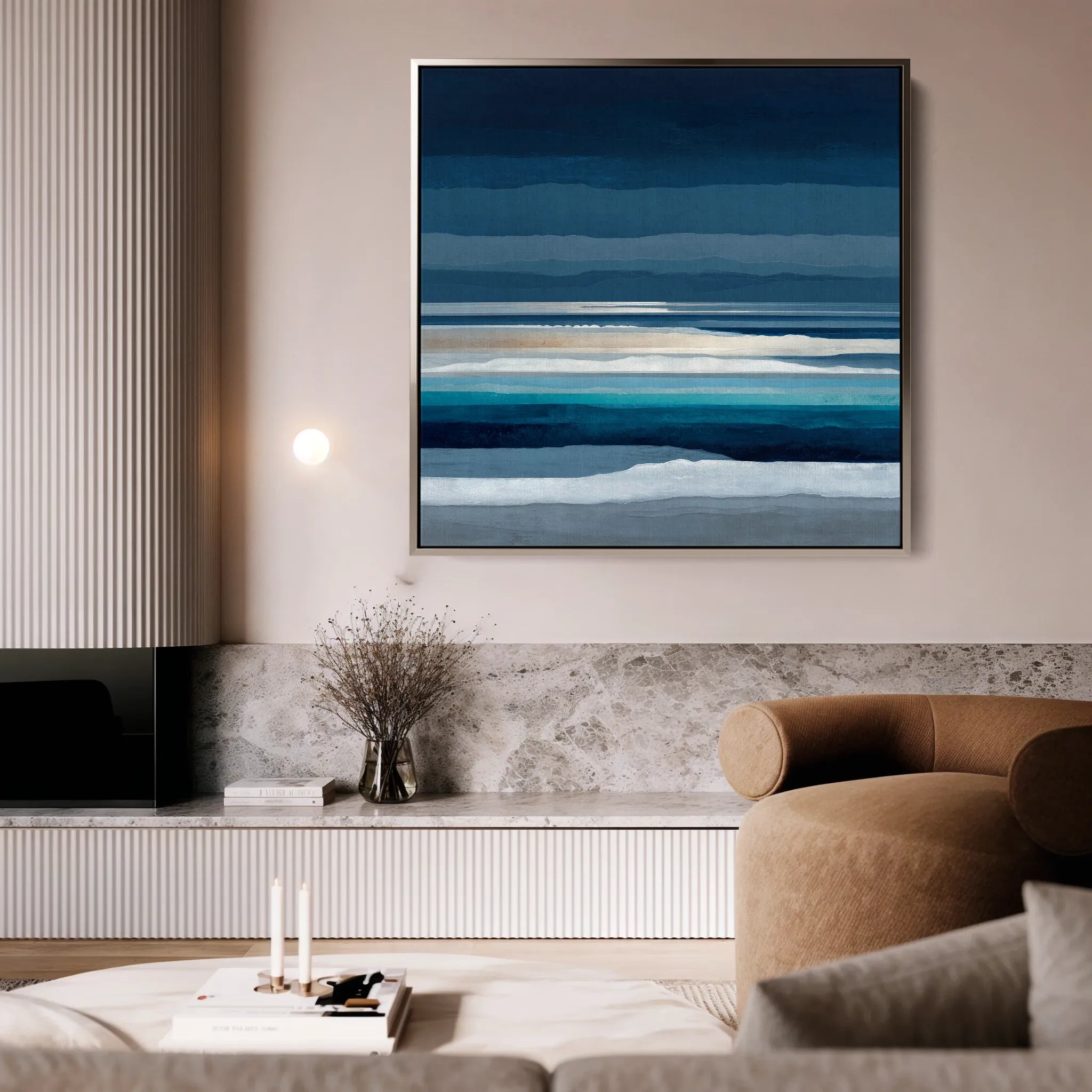 Abstract 1031 Canvas Art 60 x 60 cm / Black