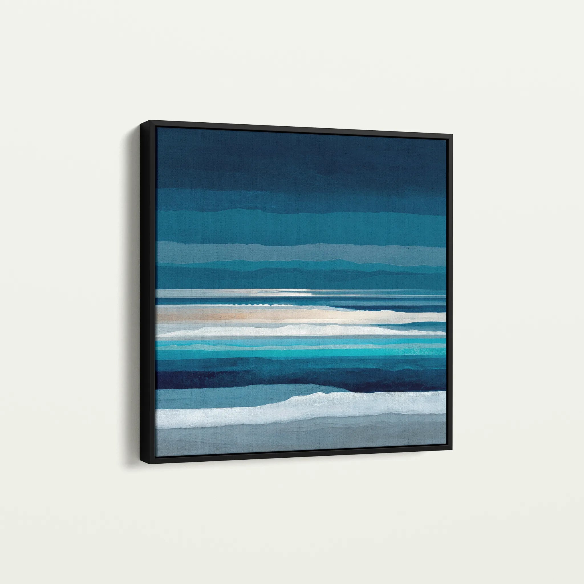 Abstract 1031 Canvas Art 60 x 60 cm / Black
