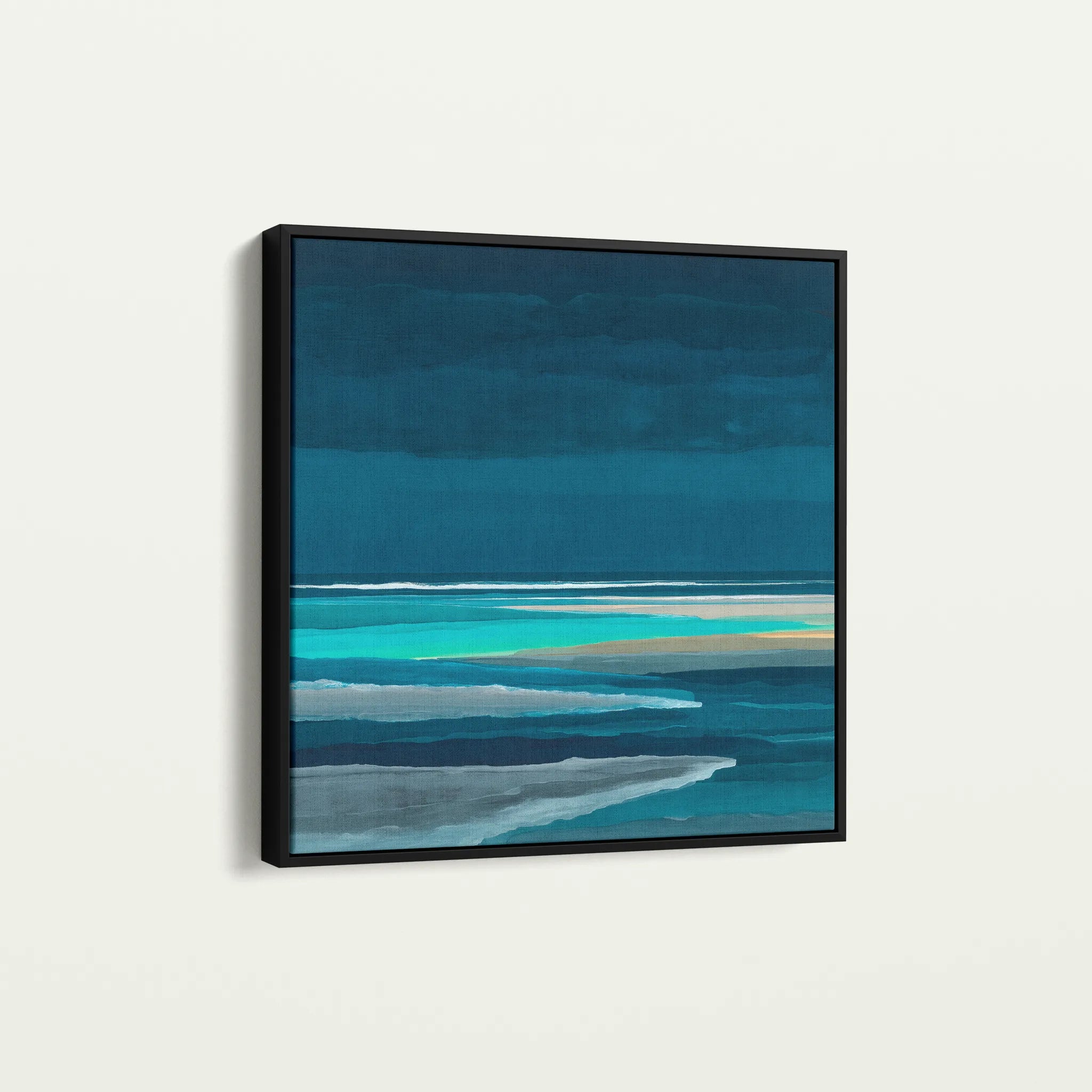 Abstract 1032 Canvas Art 60 x 60 cm / Black