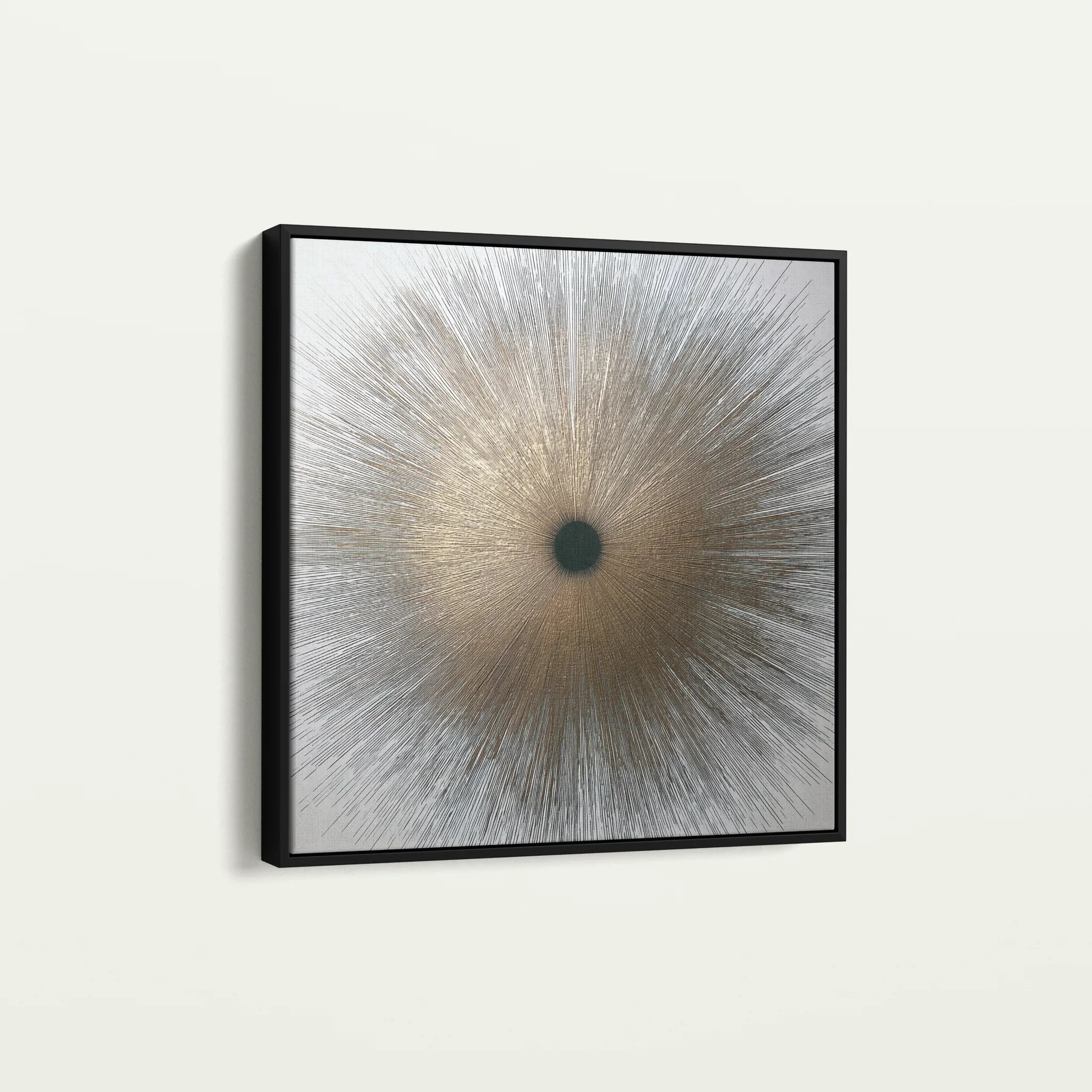 Abstract 1034 Canvas Art 60 x 60 cm / Black