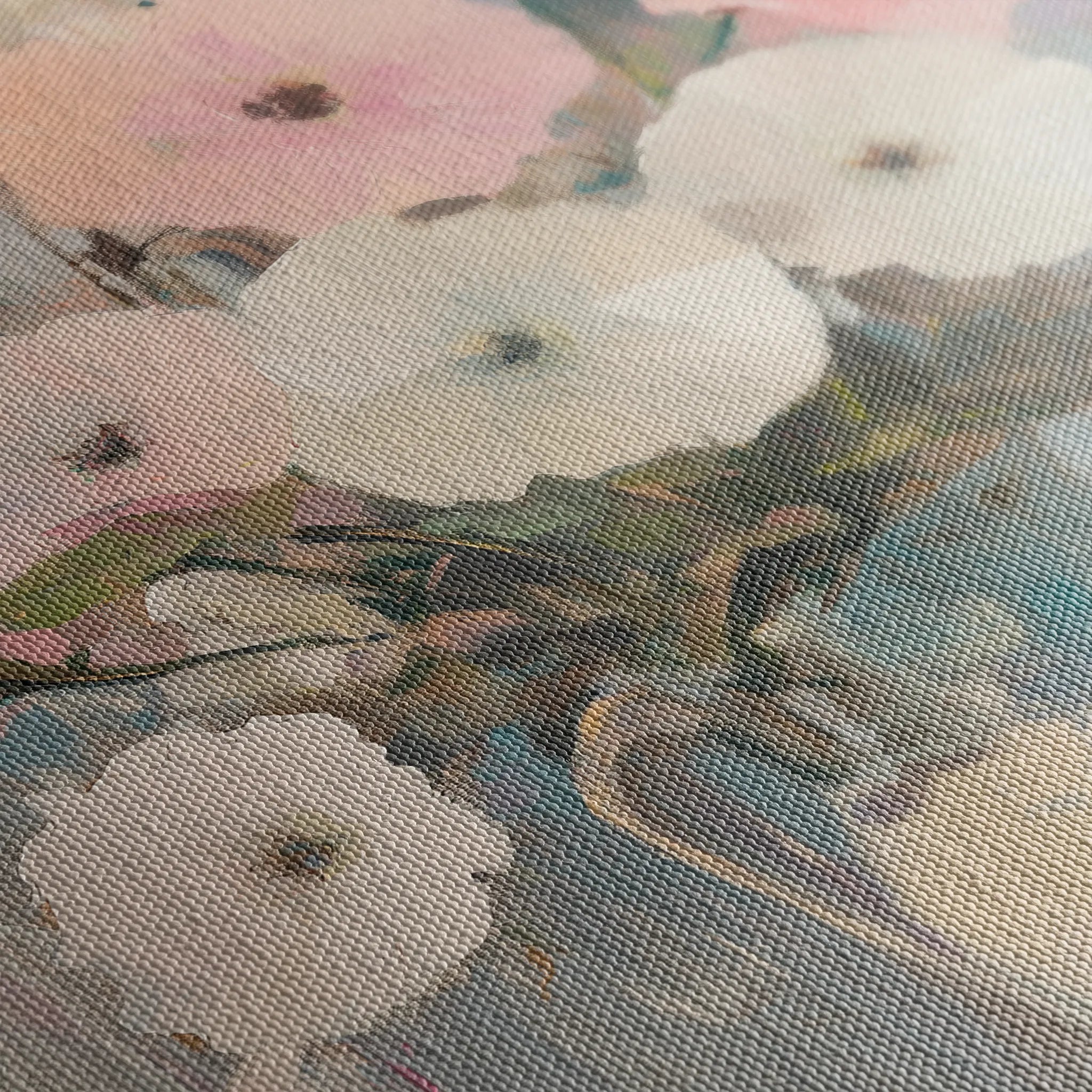 Floral 1034 Canvas Art 60 x 40 cm / Black
