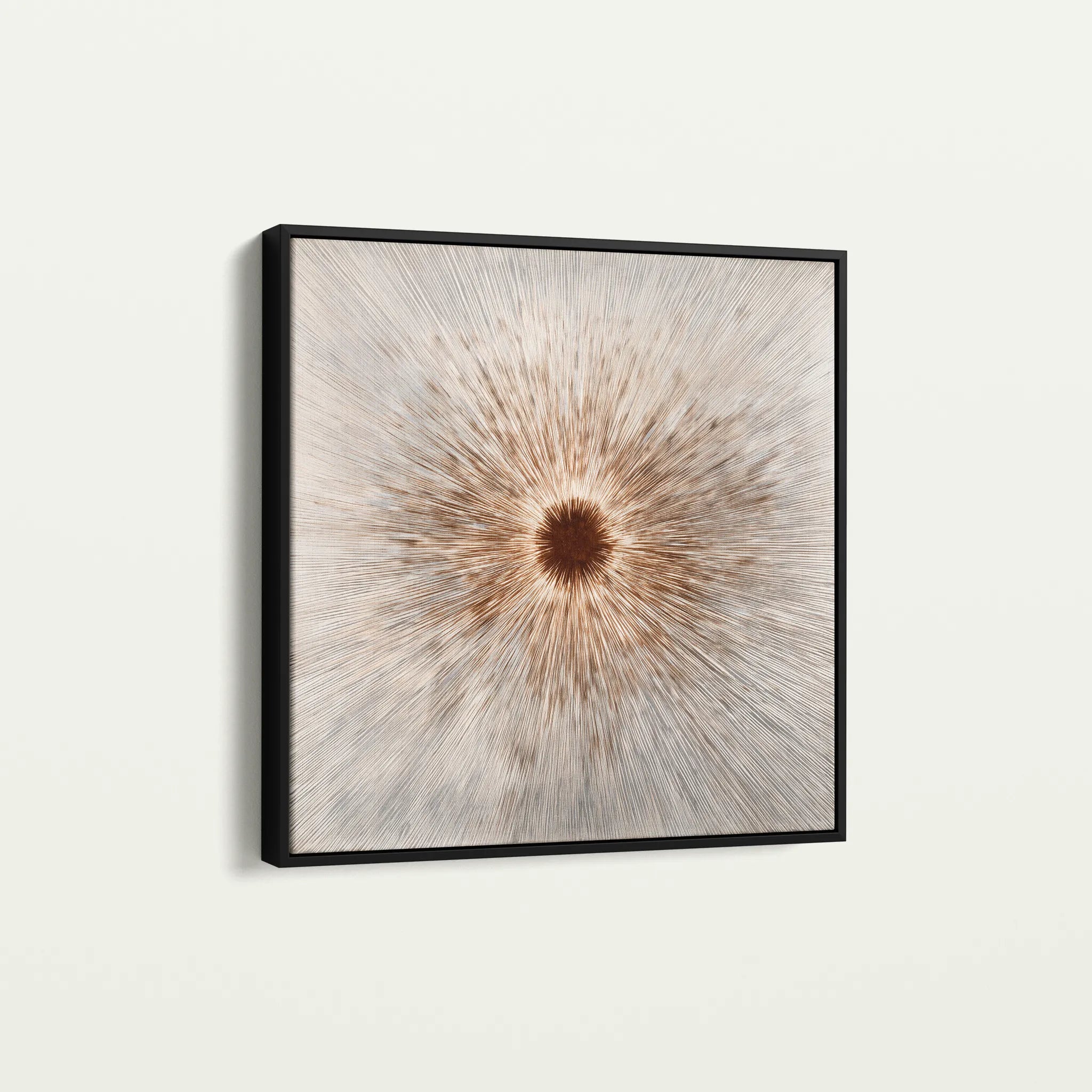 Abstract 1035 Canvas Art 60 x 60 cm / Black