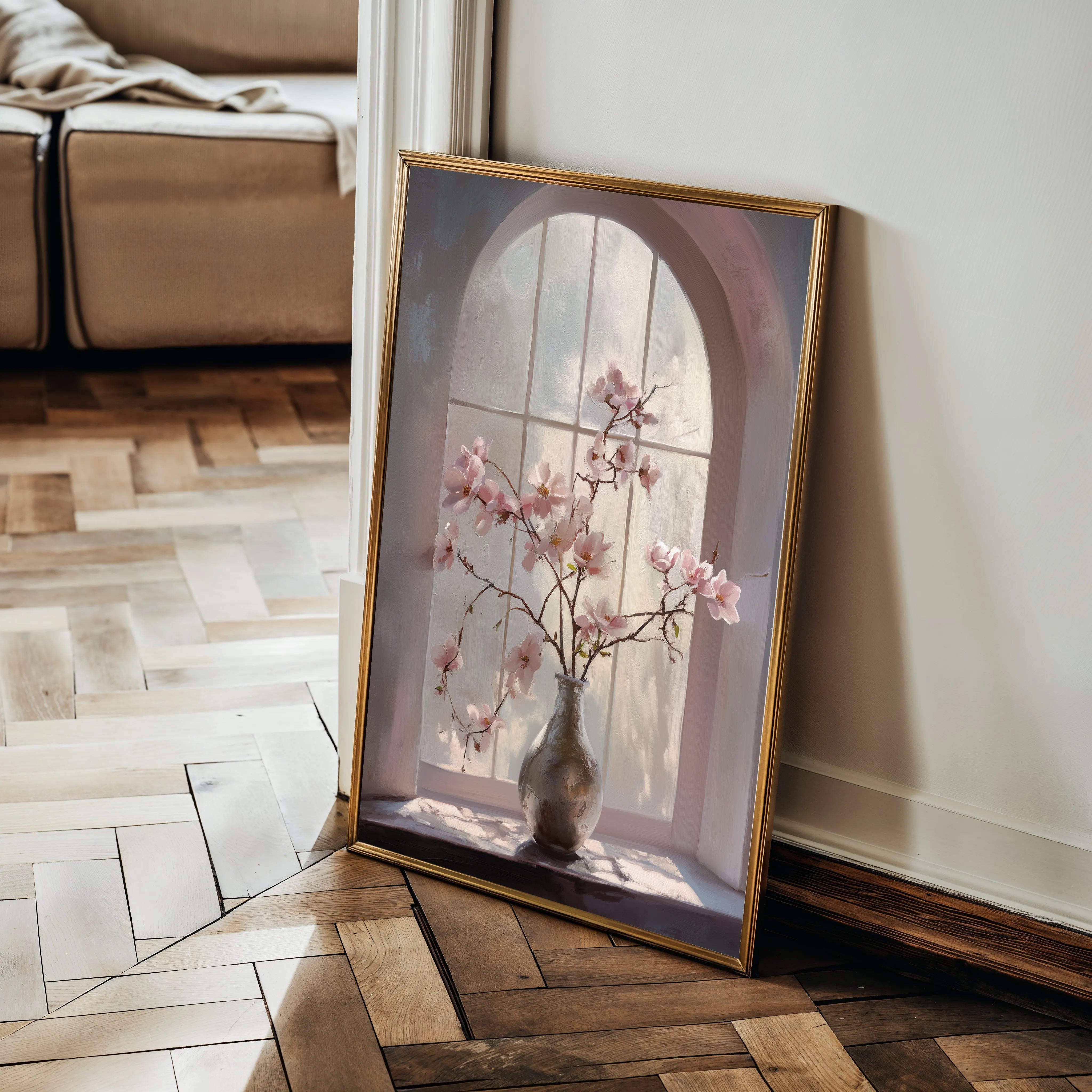 Floral 1035 Canvas Art 60 x 40 cm / Black
