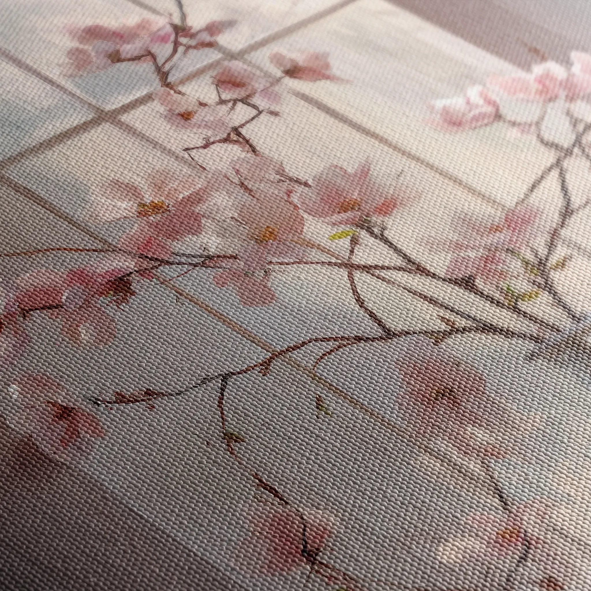 Floral 1035 Canvas Art 60 x 40 cm / Black