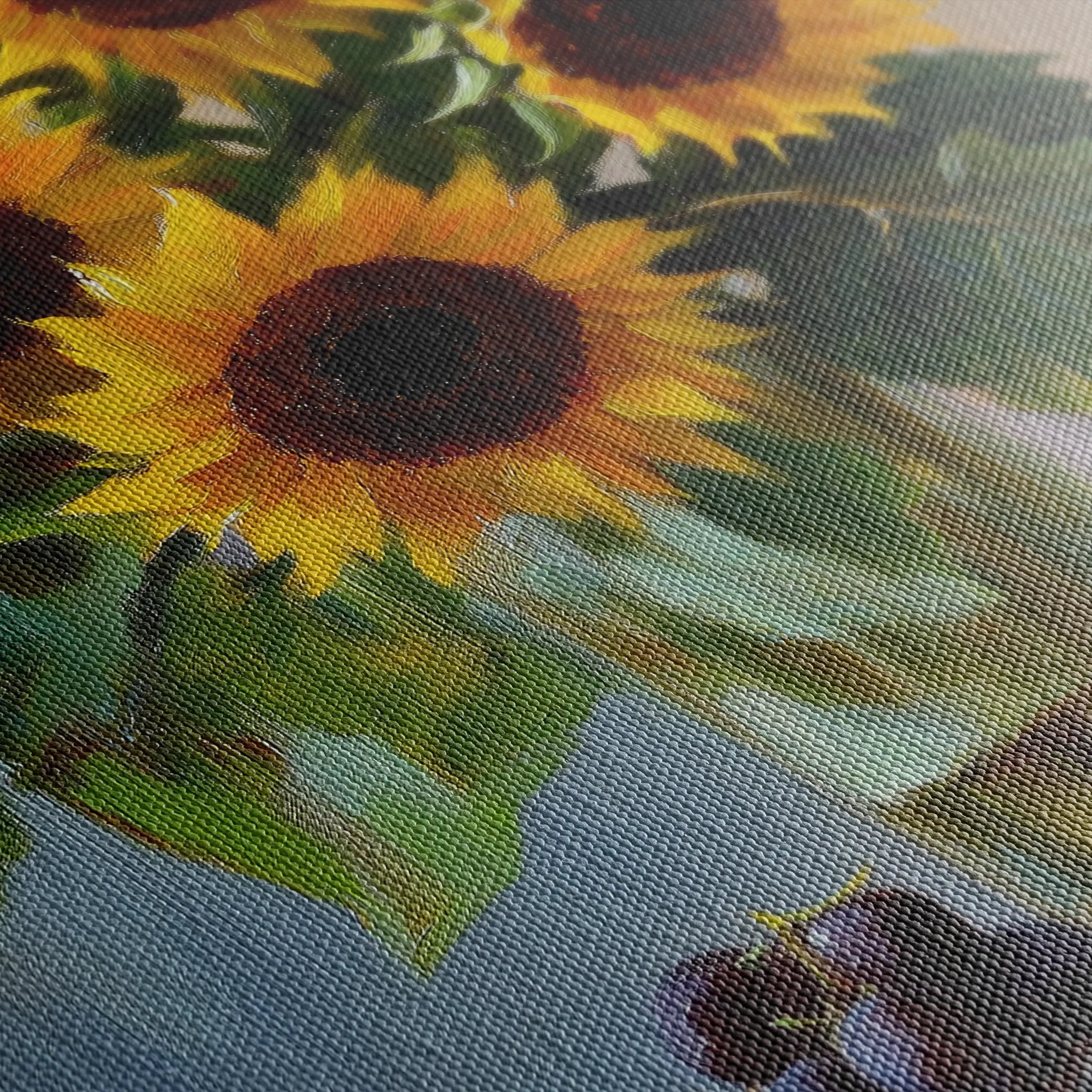 Floral 1038 Canvas Art 60 x 40 cm / Black
