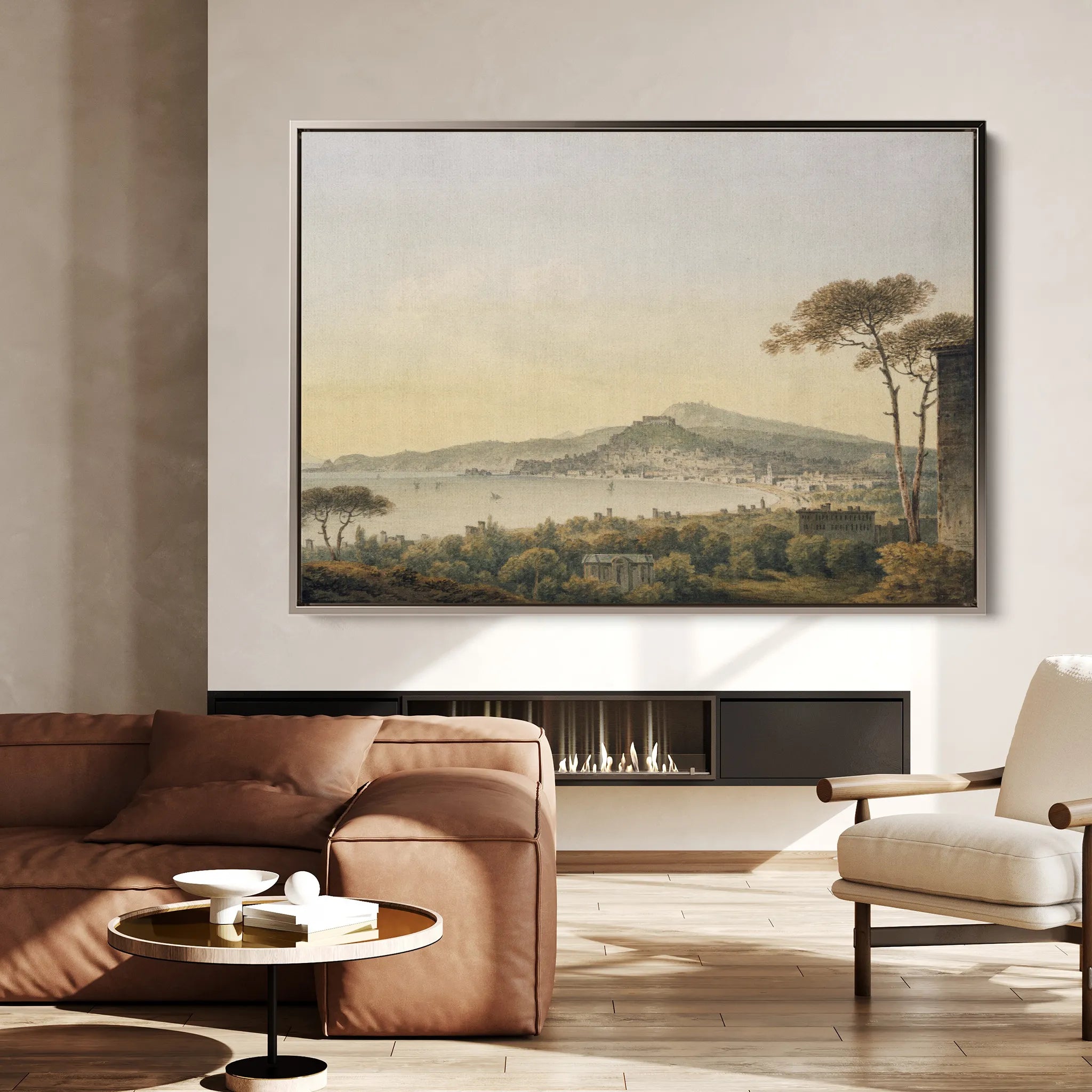 Landscape 104 Canvas Art 60 x 40 cm / Black