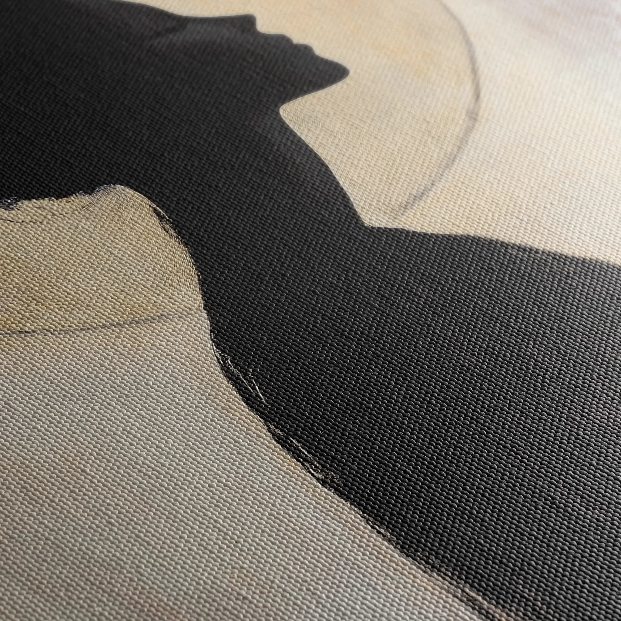 Portrait 104 Canvas Art 60 x 40 cm / Black