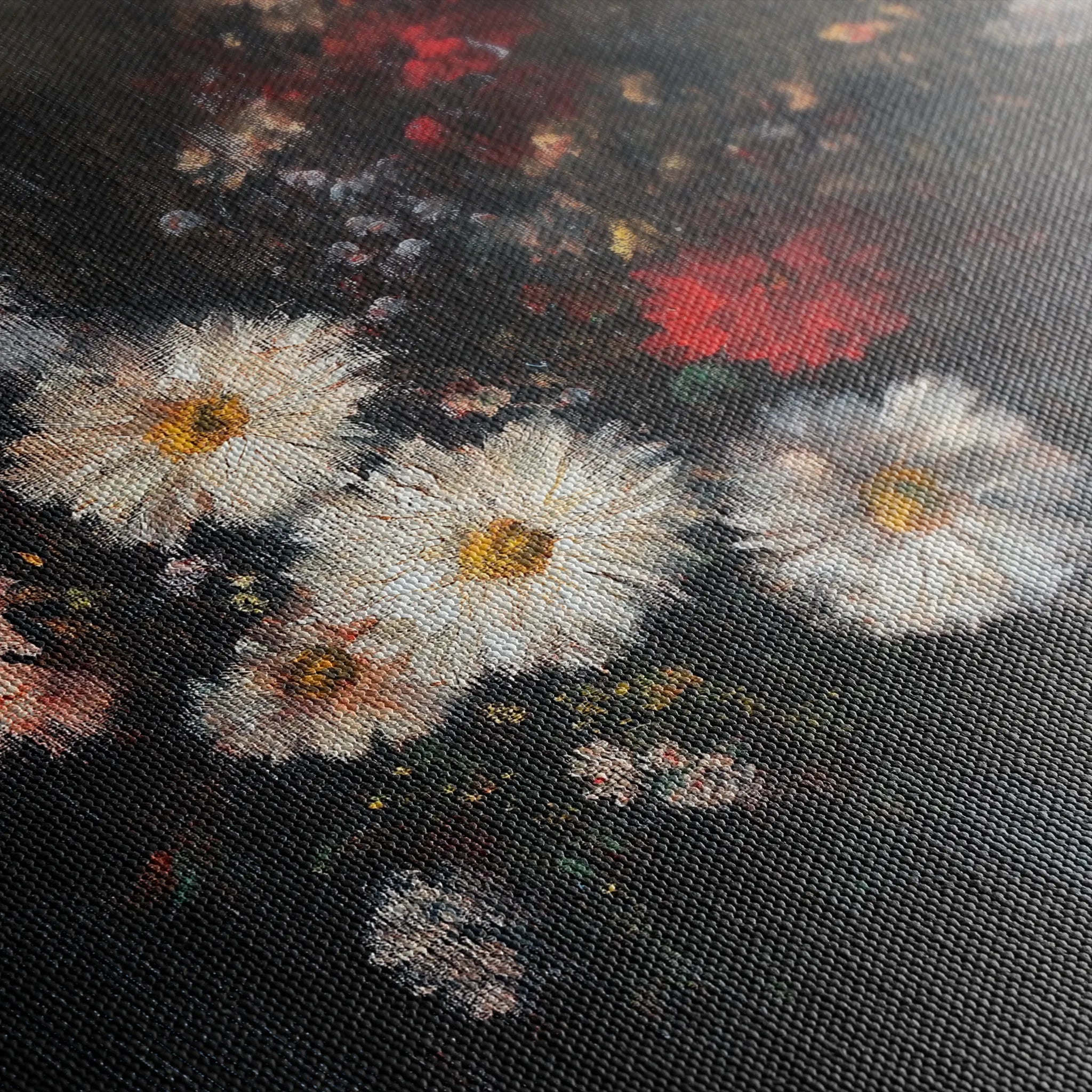 Floral 1040 Canvas Art 60 x 40 cm / Black
