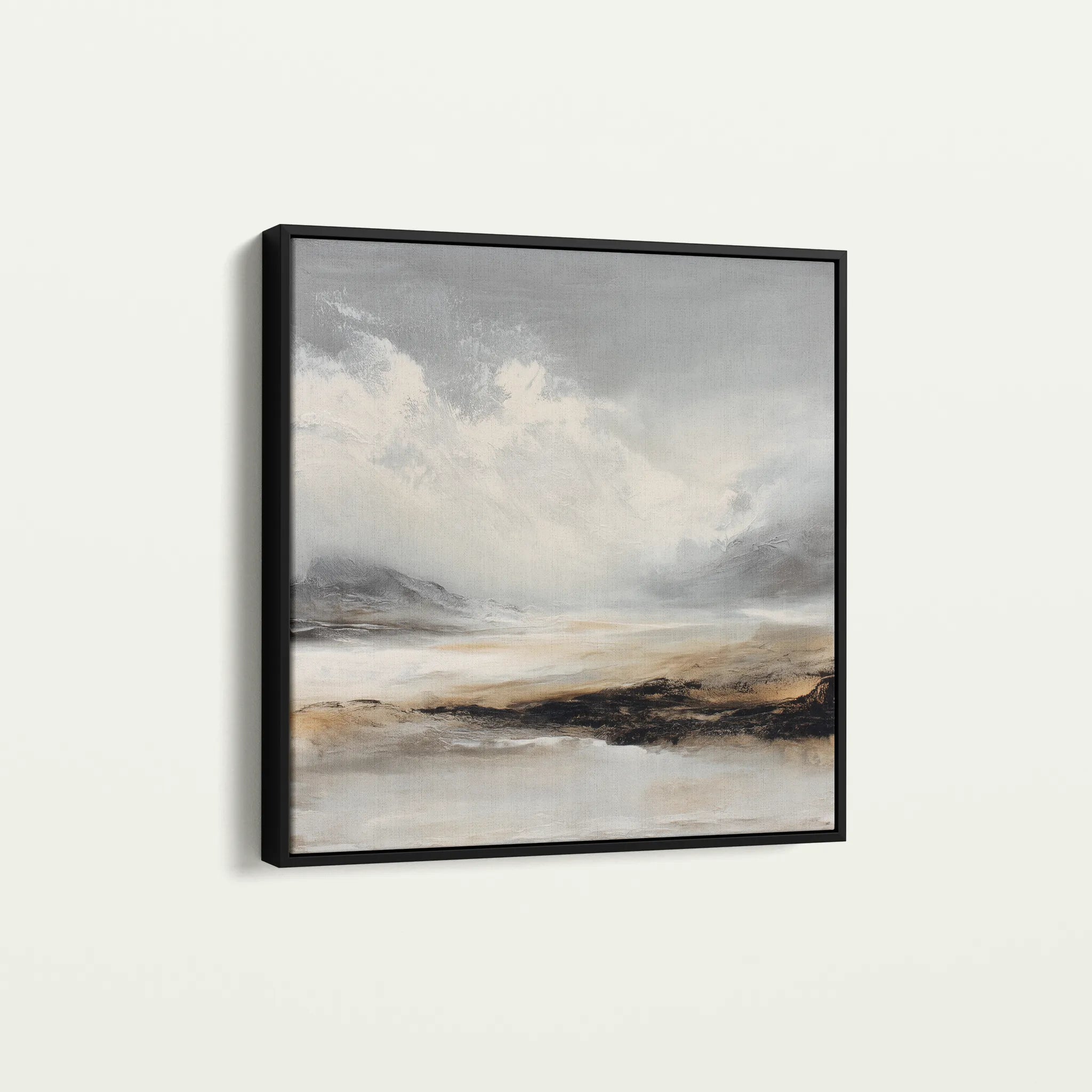 Abstract 1041 Canvas Art 60 x 60 cm / Black