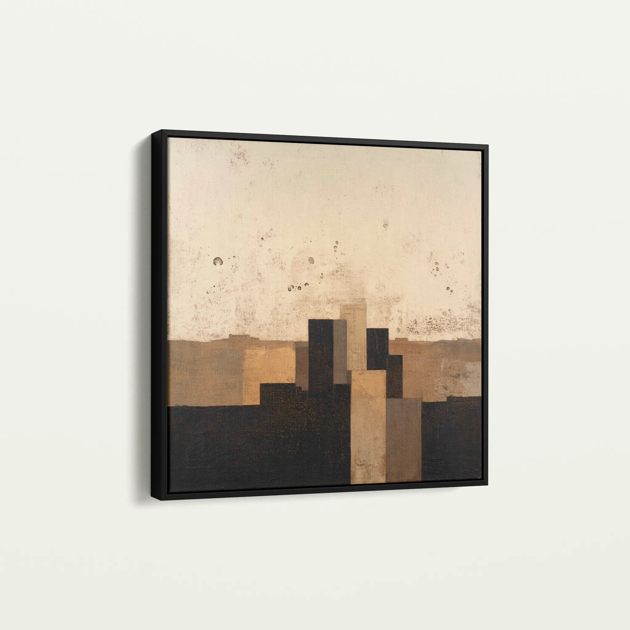 Abstract 1042 Canvas Art 60 x 60 cm / Black