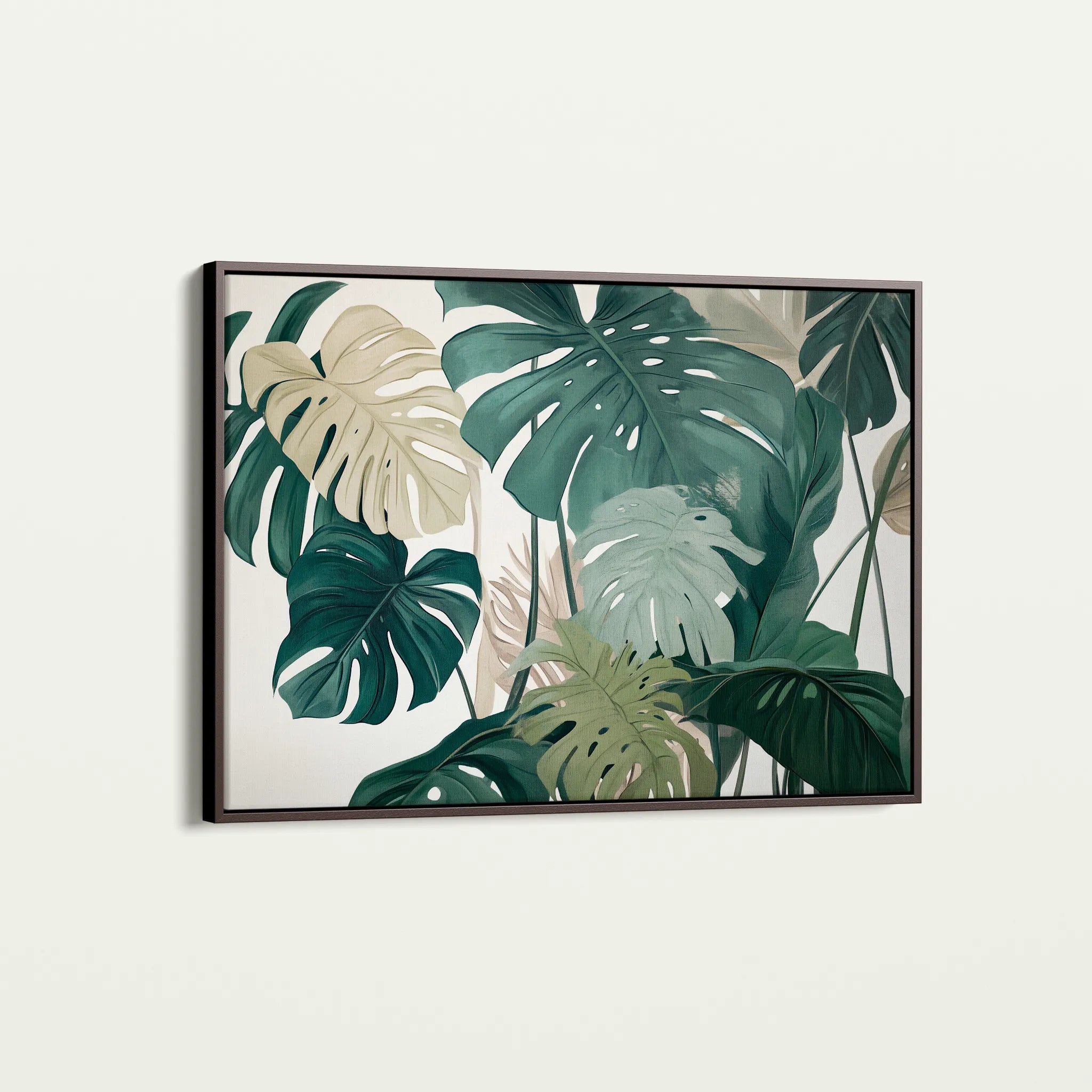 Floral 1042 Canvas Art 60 x 40 cm / Black