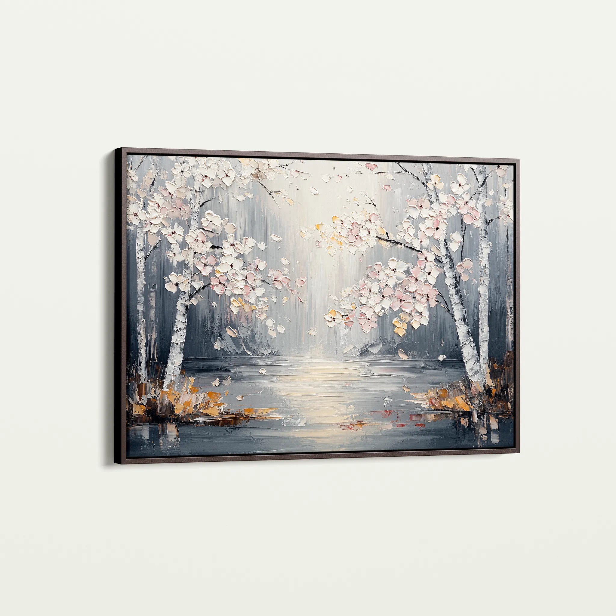 Floral 1043 Canvas Art 60 x 40 cm / Black