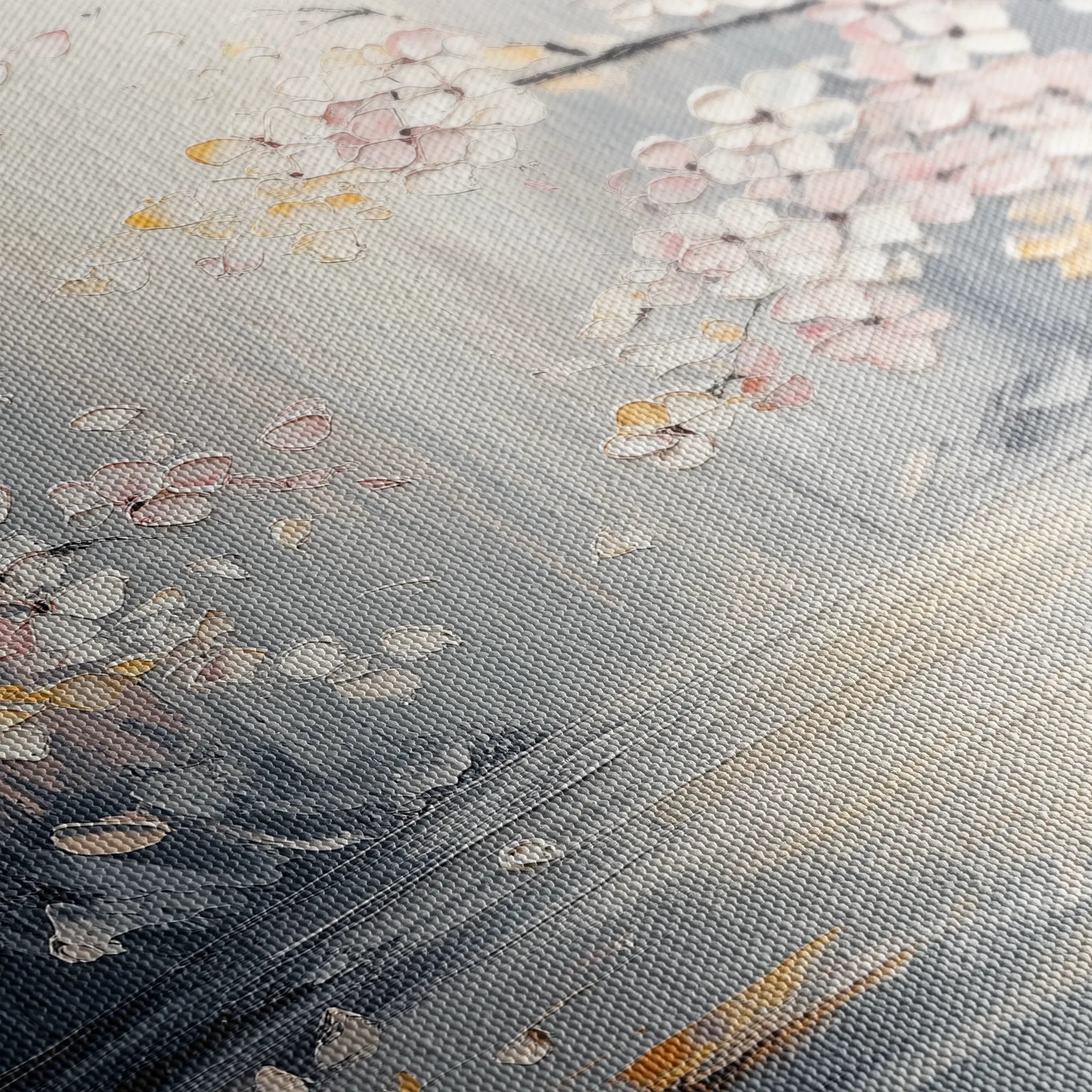 Floral 1043 Canvas Art 60 x 40 cm / Black