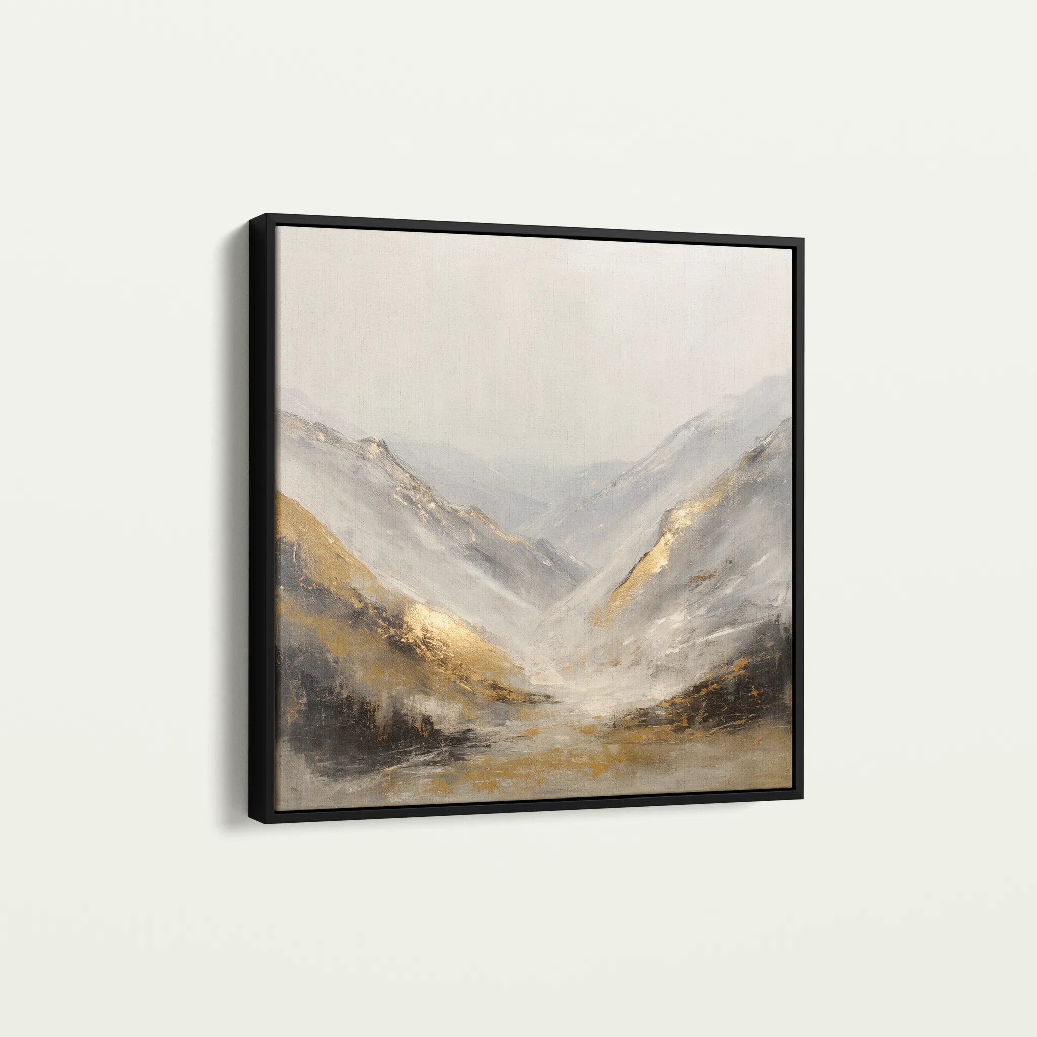 Abstract 1044 Canvas Art 60 x 60 cm / Black