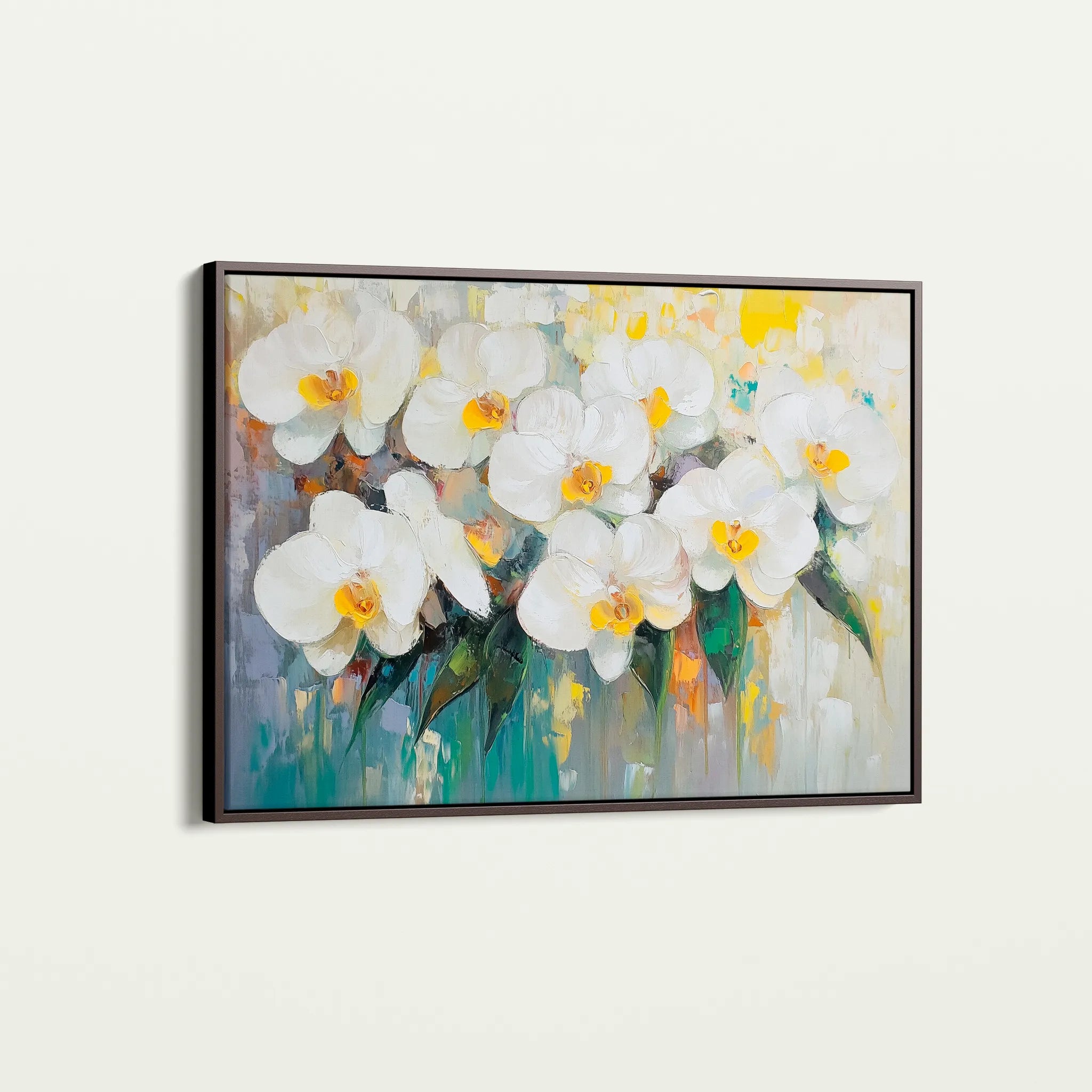 Floral 1044 Canvas Art 60 x 40 cm / Black