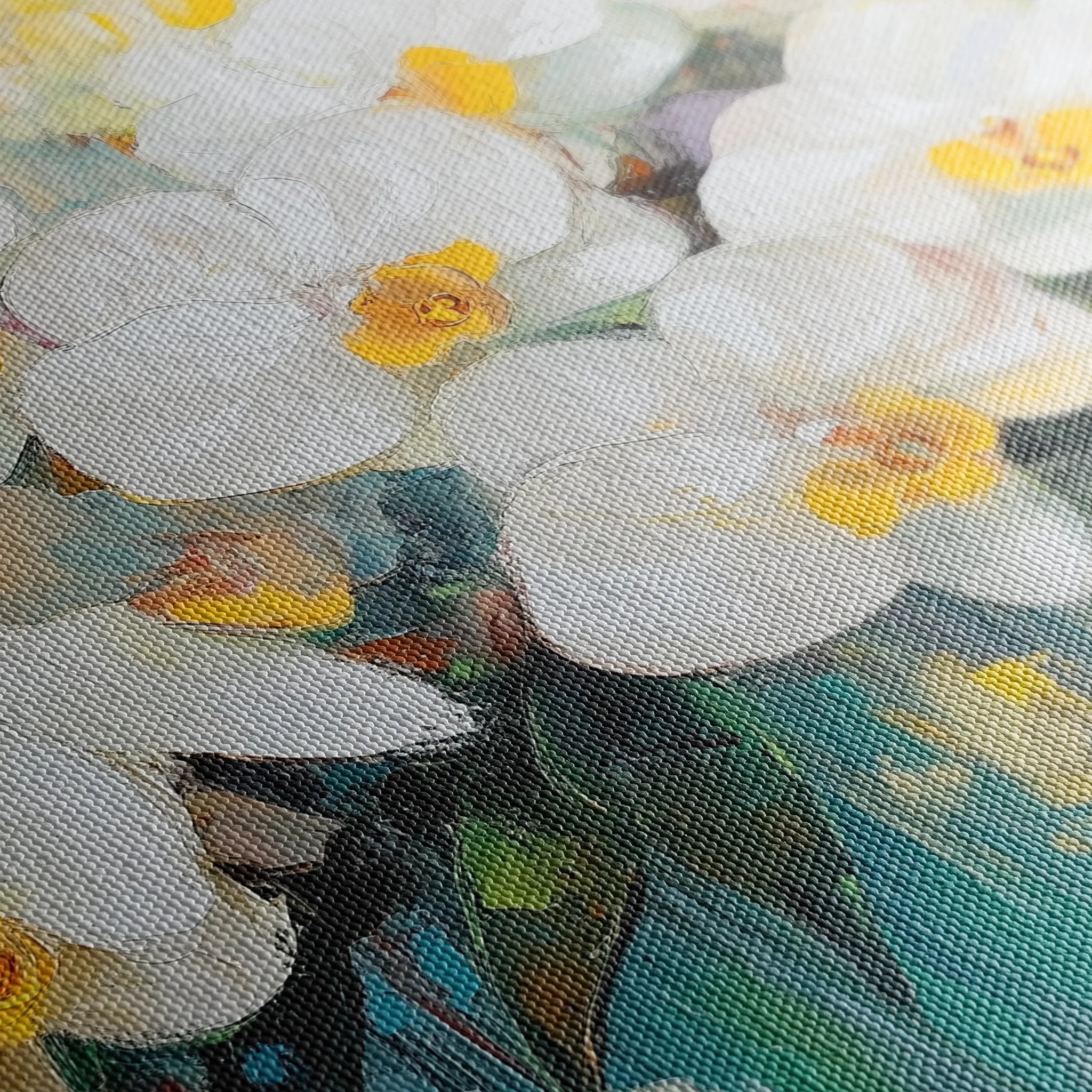 Floral 1044 Canvas Art 60 x 40 cm / Black
