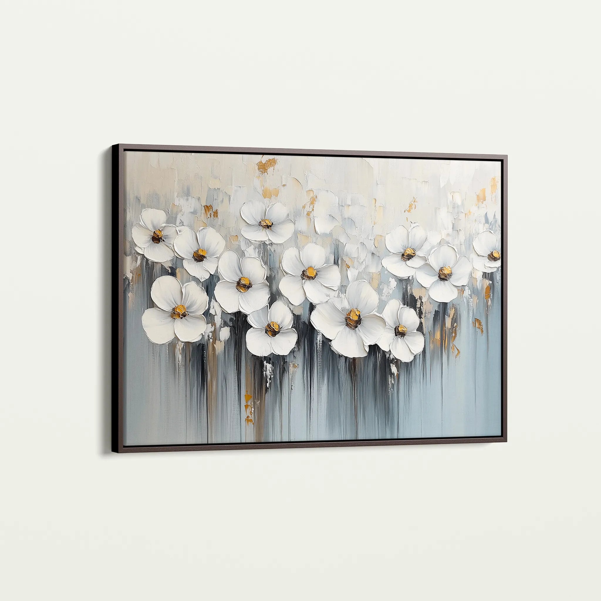 Floral 1045 Canvas Art 60 x 40 cm / Black