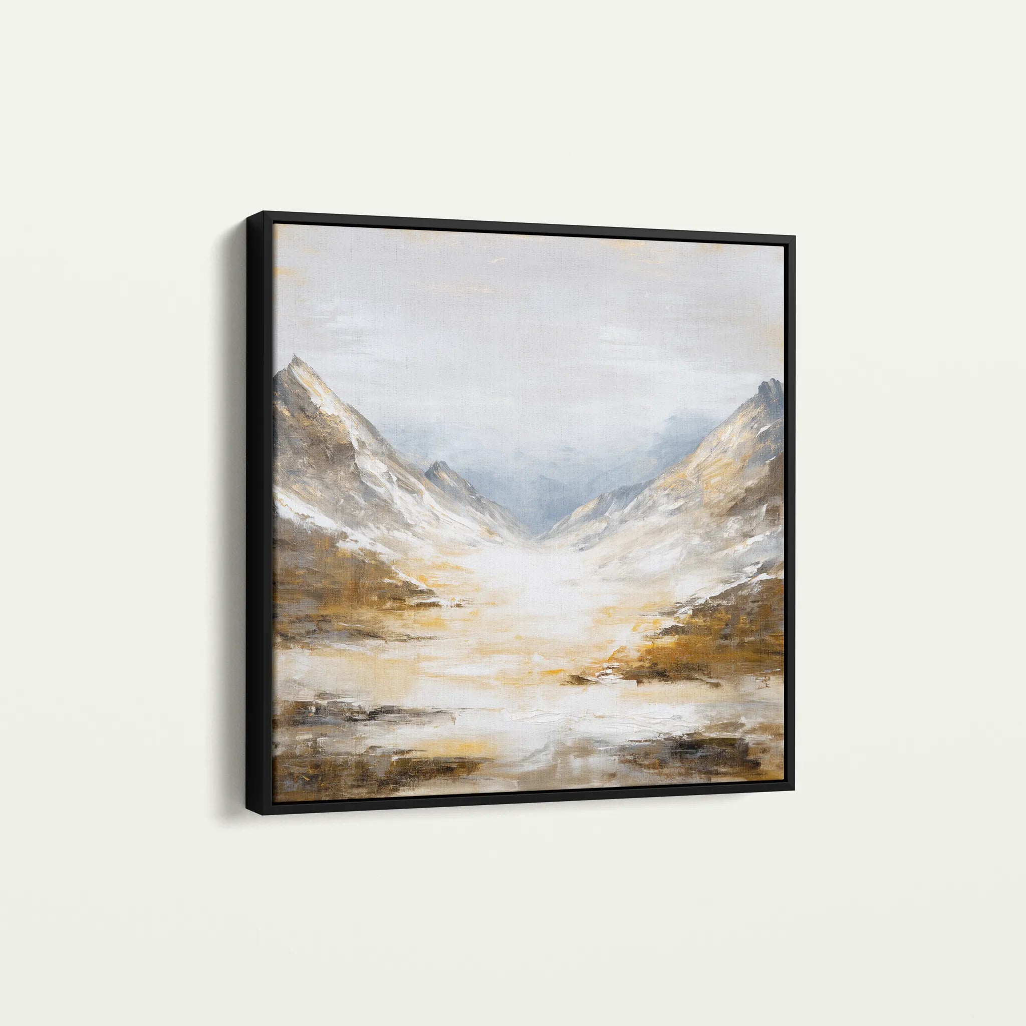 Abstract 1046 Canvas Art 60 x 60 cm / Black