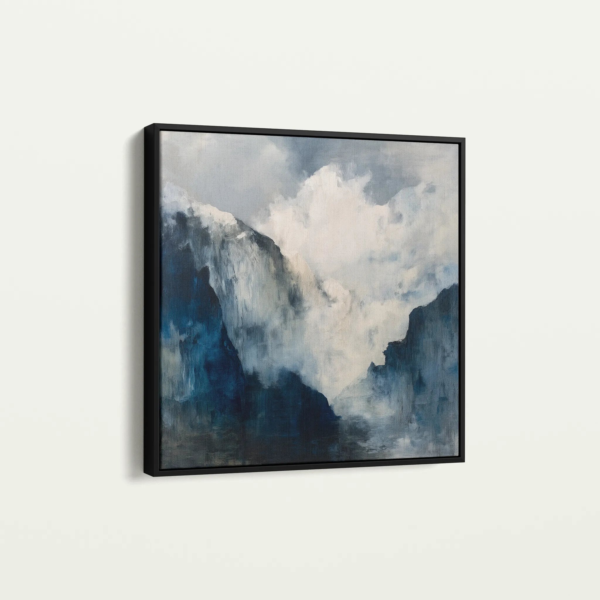 Abstract 1047 Canvas Art 60 x 60 cm / Black