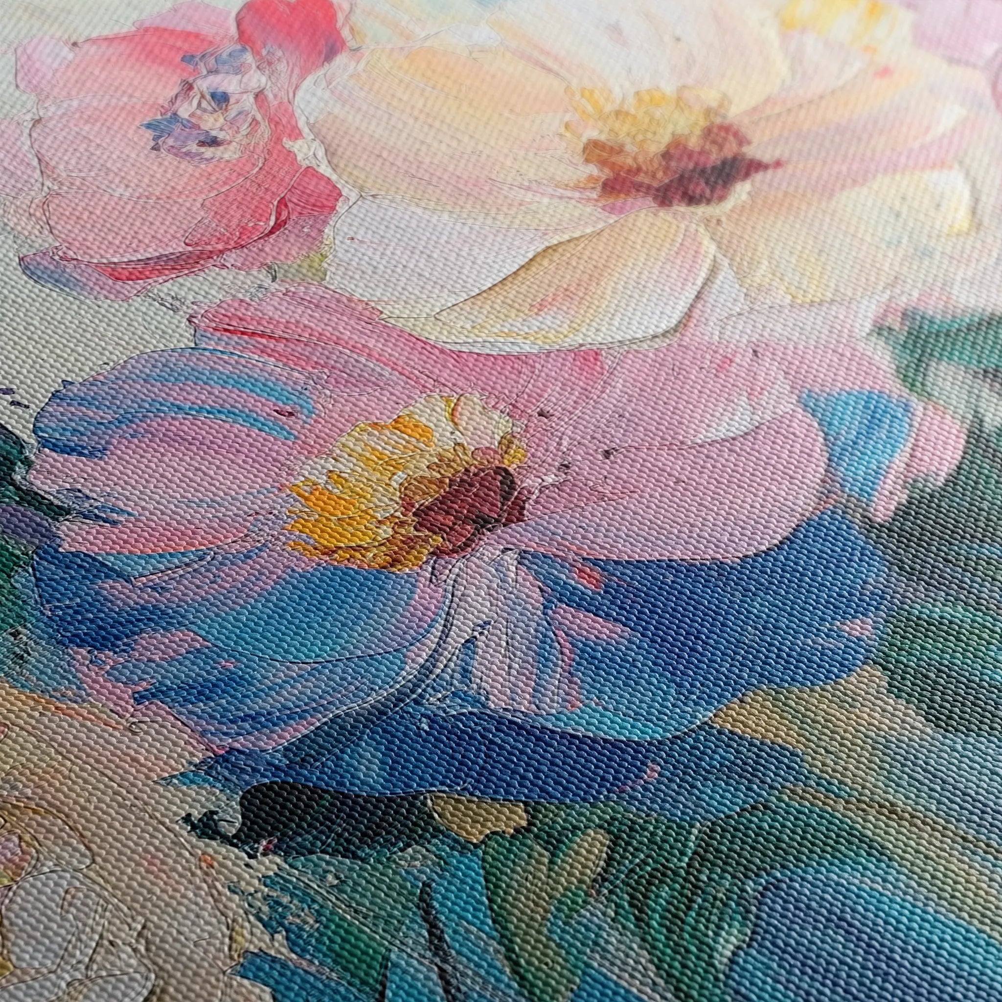 Floral 1047 Canvas Art 60 x 40 cm / Black