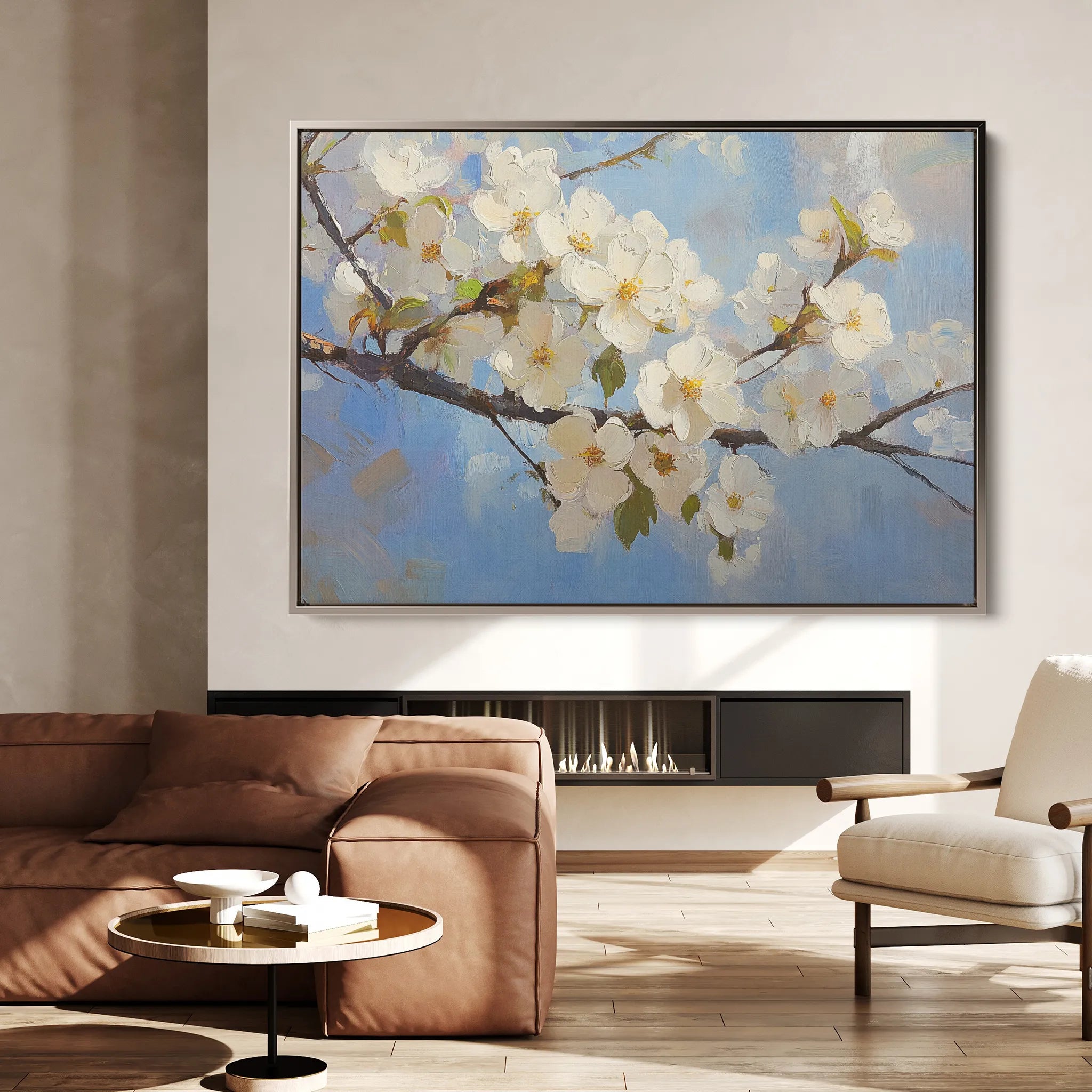 Floral 1049 Canvas Art 60 x 40 cm / Black