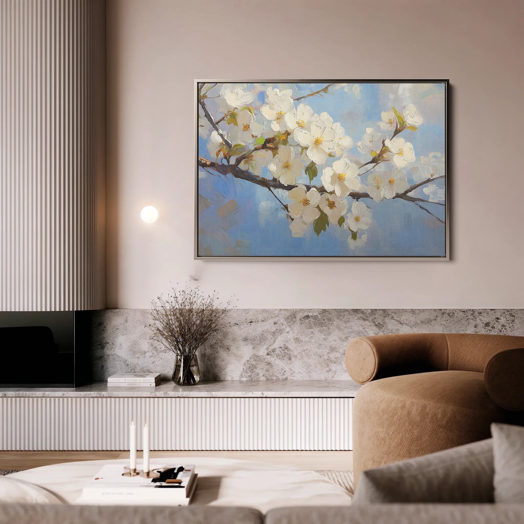 Floral 1049 Canvas Art 60 x 40 cm / Black