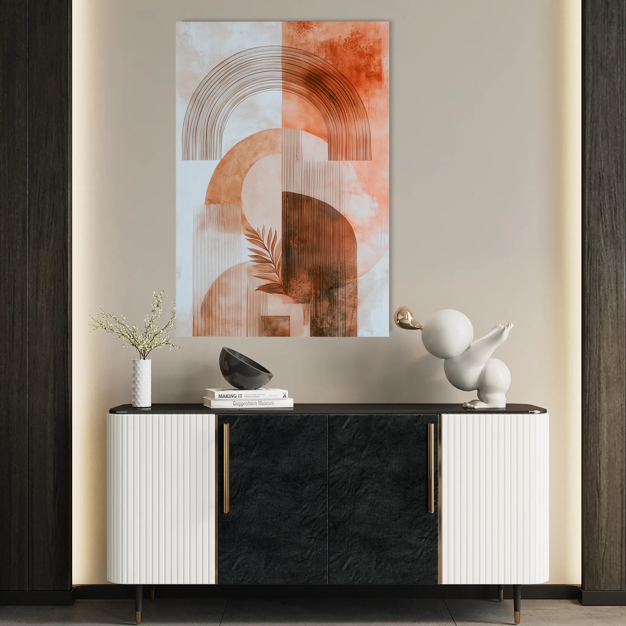 Boho 105 Canvas Art 60 x 40 cm / Black