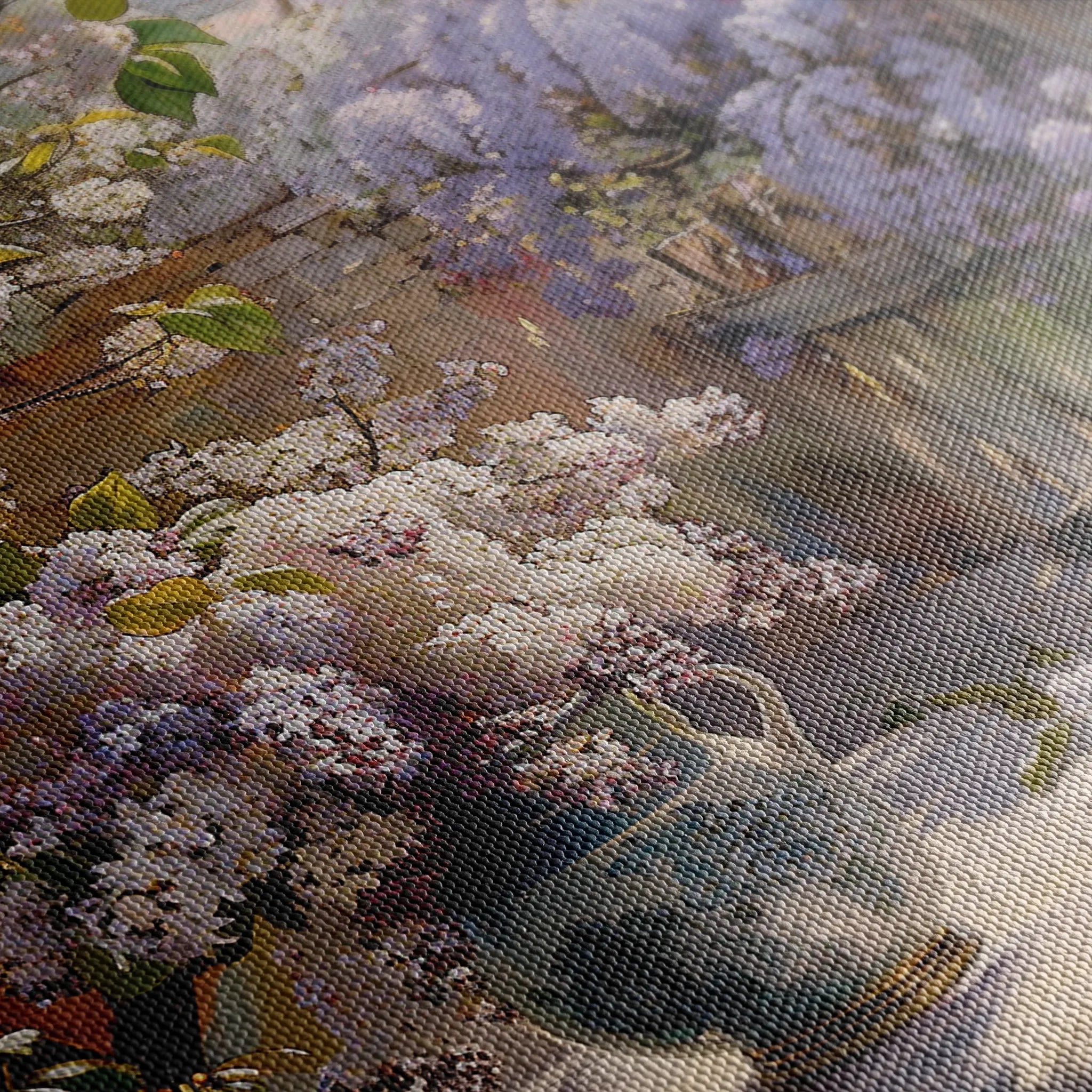 Floral 105 Canvas Art 60 x 40 cm / Black