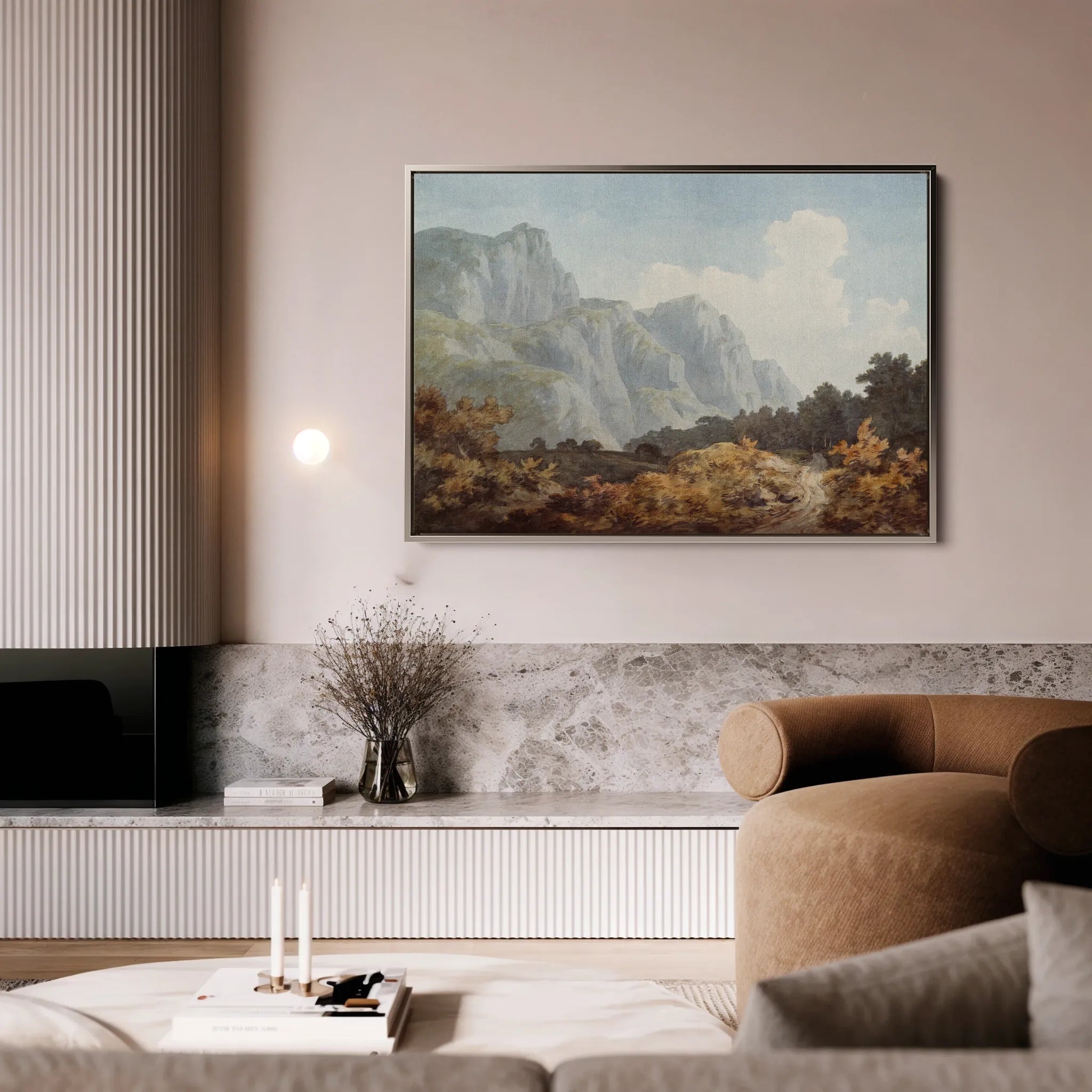 Landscape 105 Canvas Art 60 x 40 cm / Black