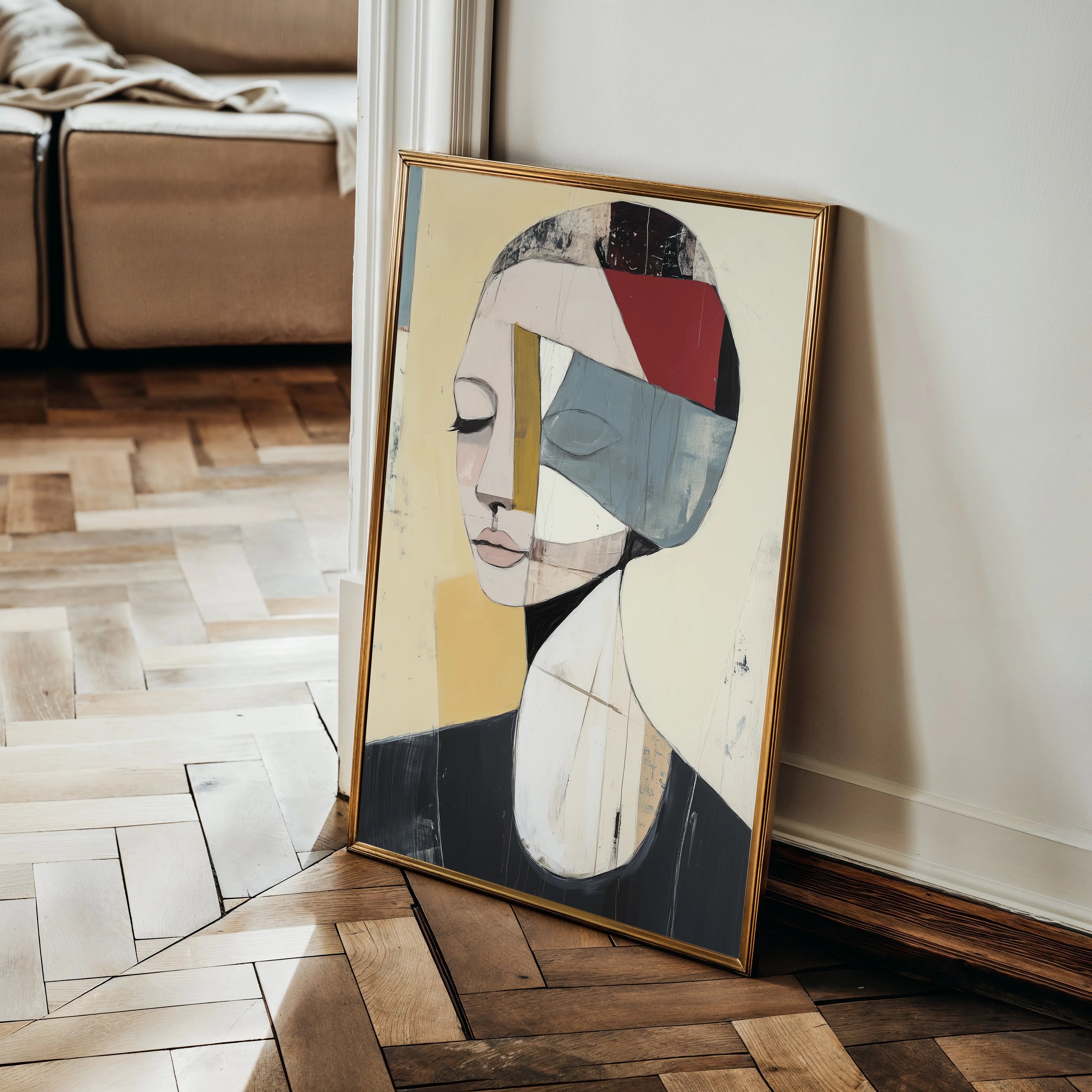 Portrait 105 Canvas Art 60 x 40 cm / Black
