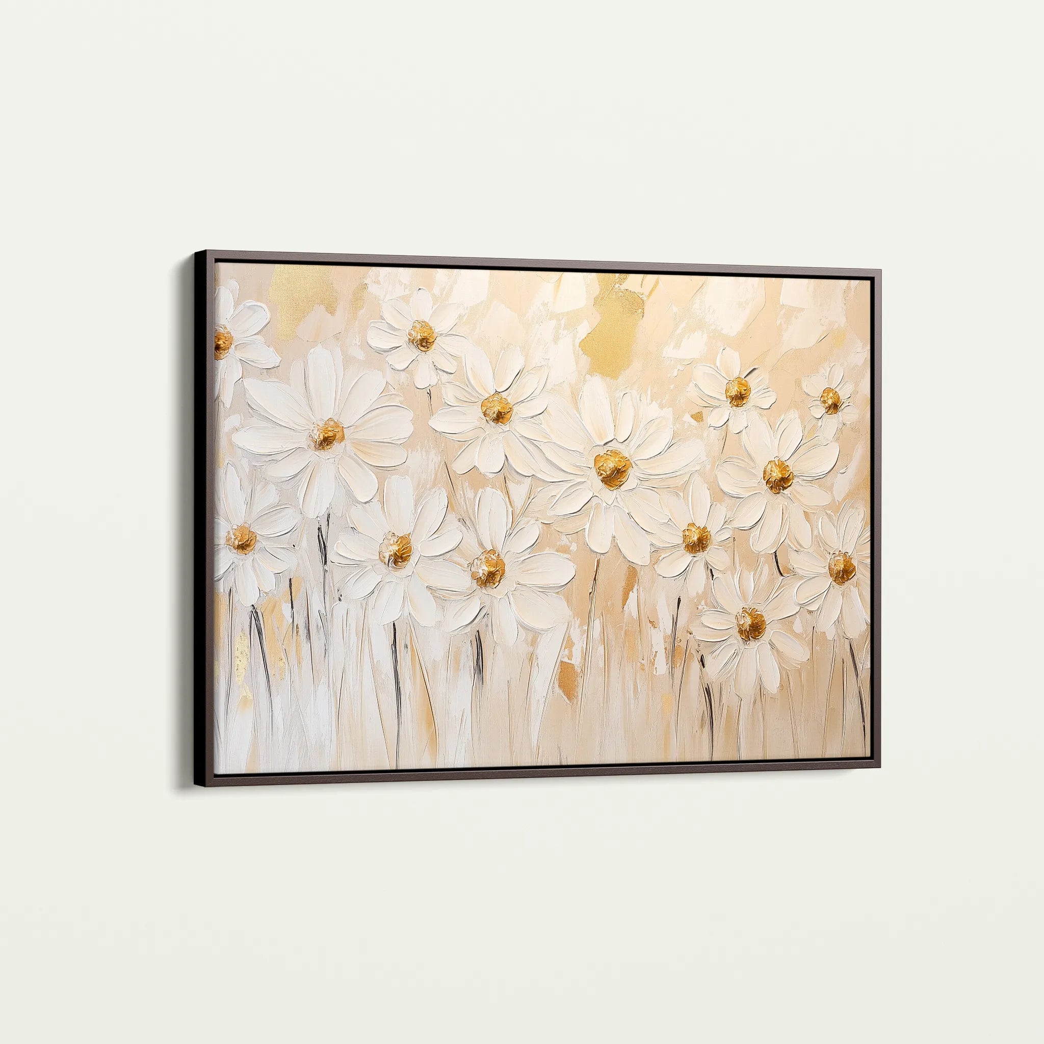 Floral 1050 Canvas Art 60 x 40 cm / Black