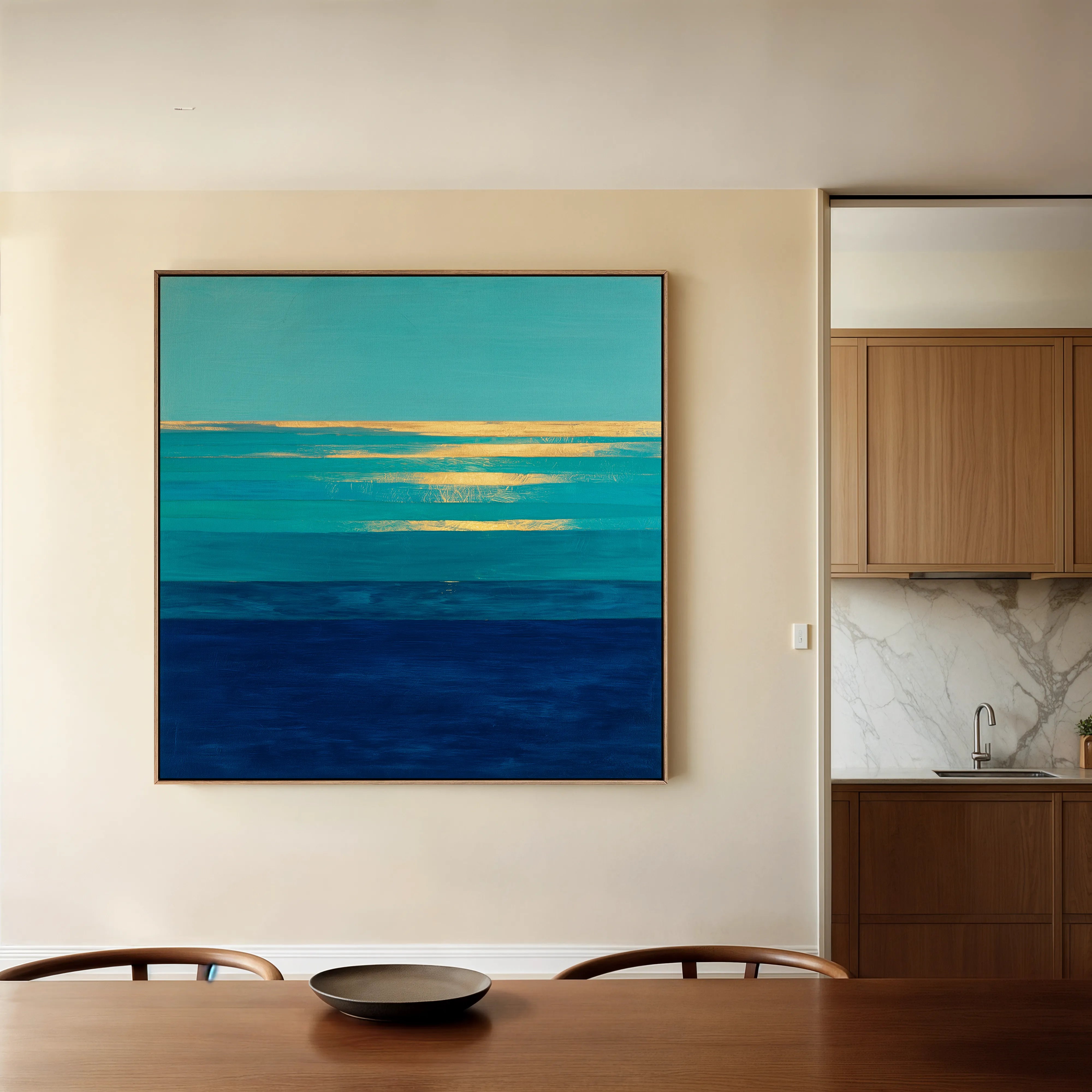 Abstract 1051 Canvas Art 60 x 60 cm / Black