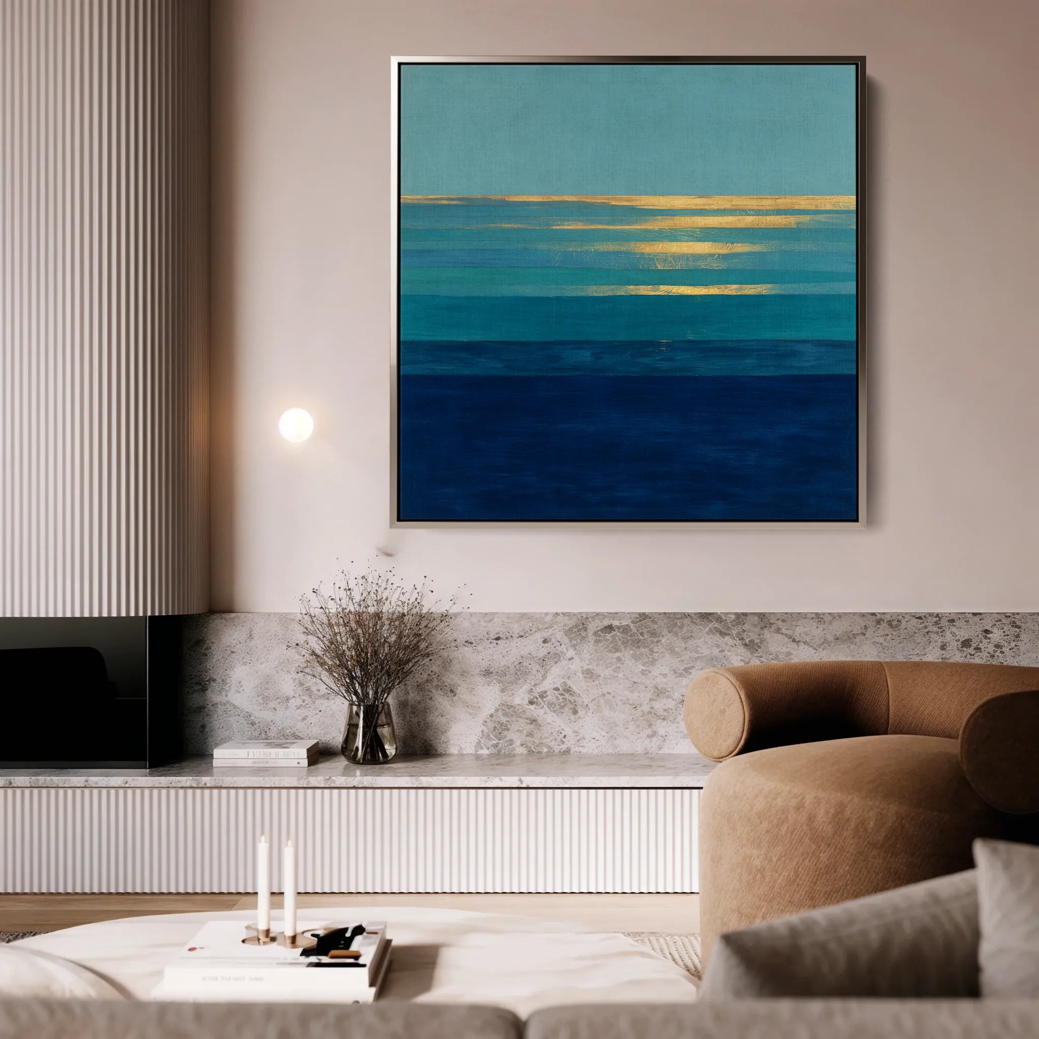 Abstract 1051 Canvas Art 60 x 60 cm / Black