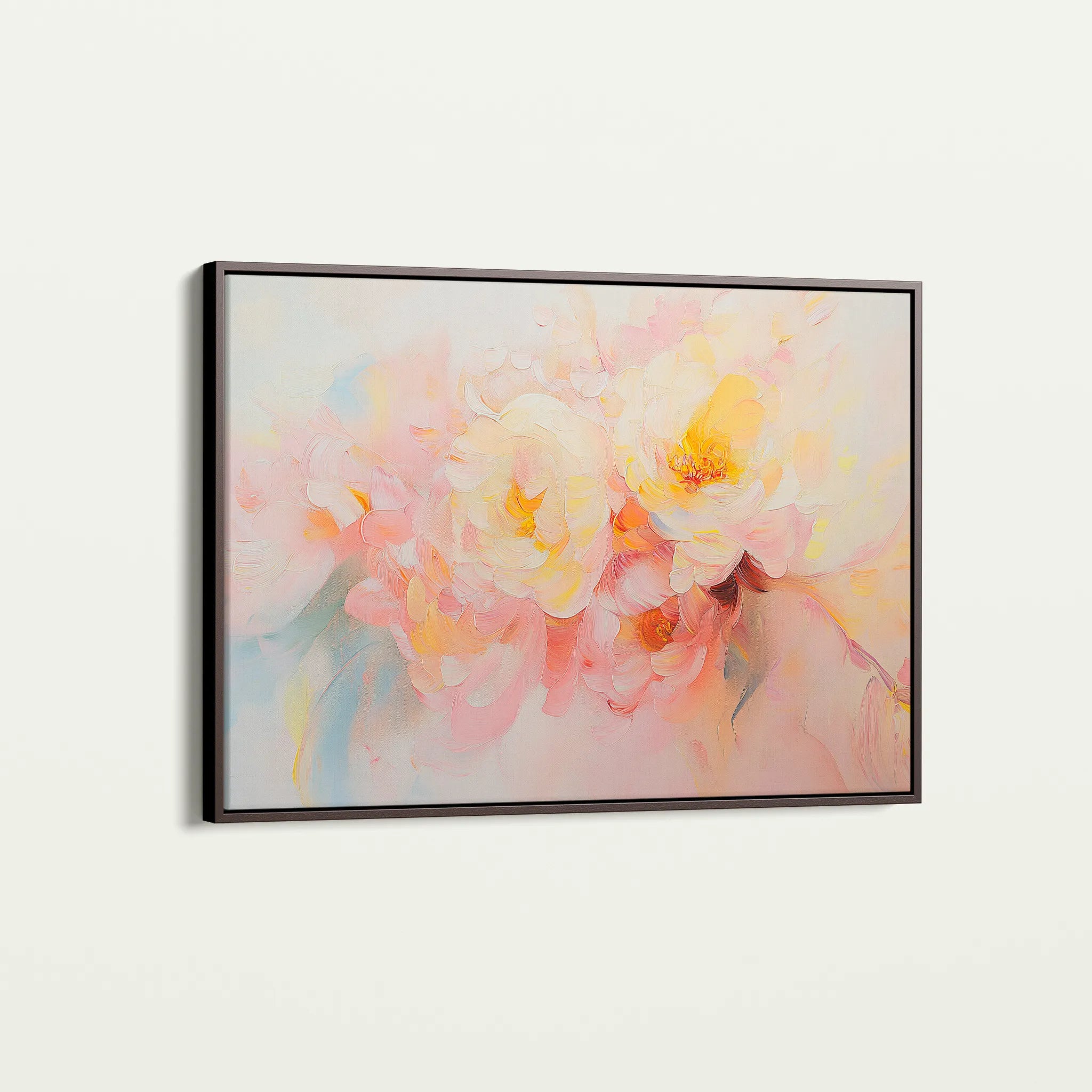 Floral 1051 Canvas Art 60 x 40 cm / Black