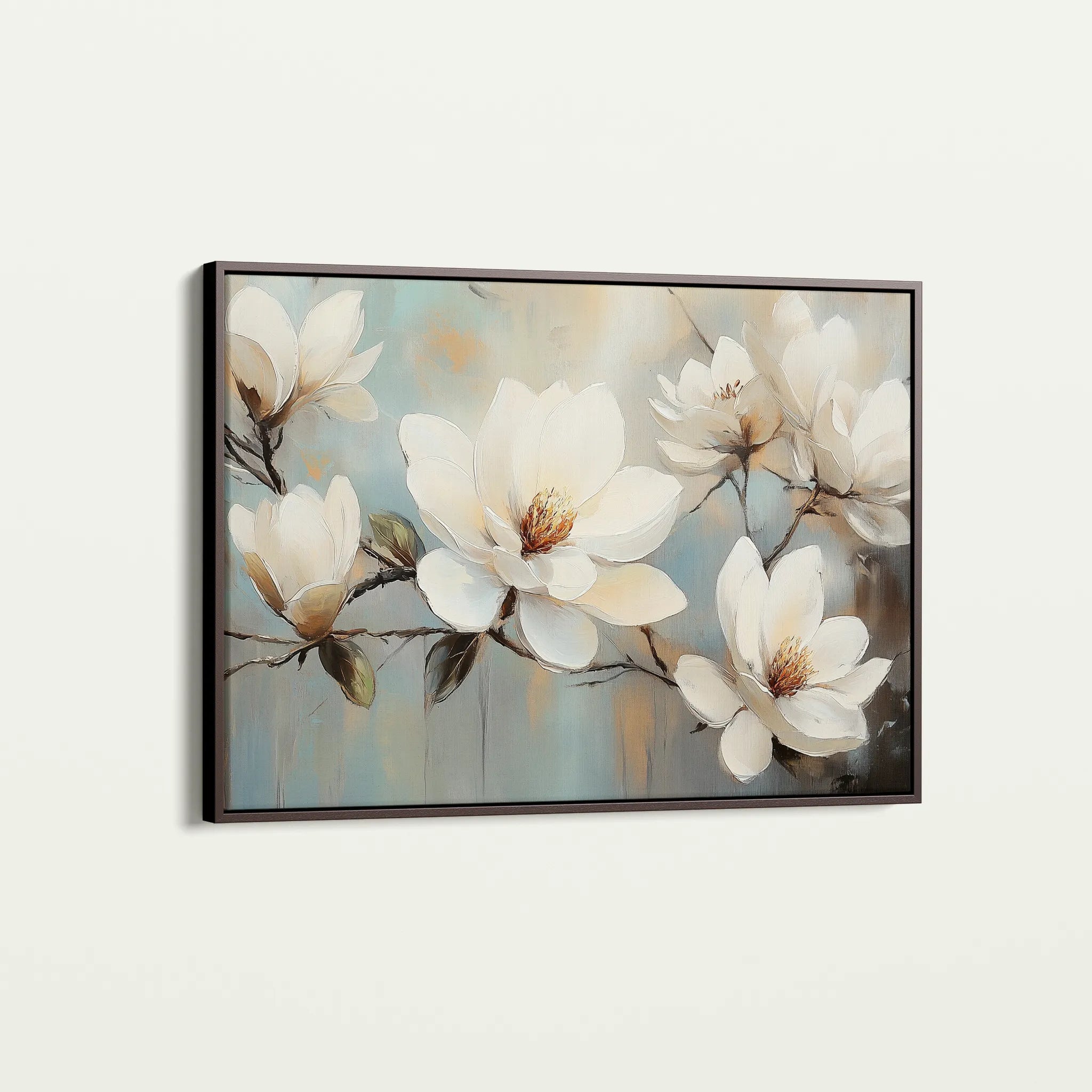 Floral 1052 Canvas Art 60 x 40 cm / Black