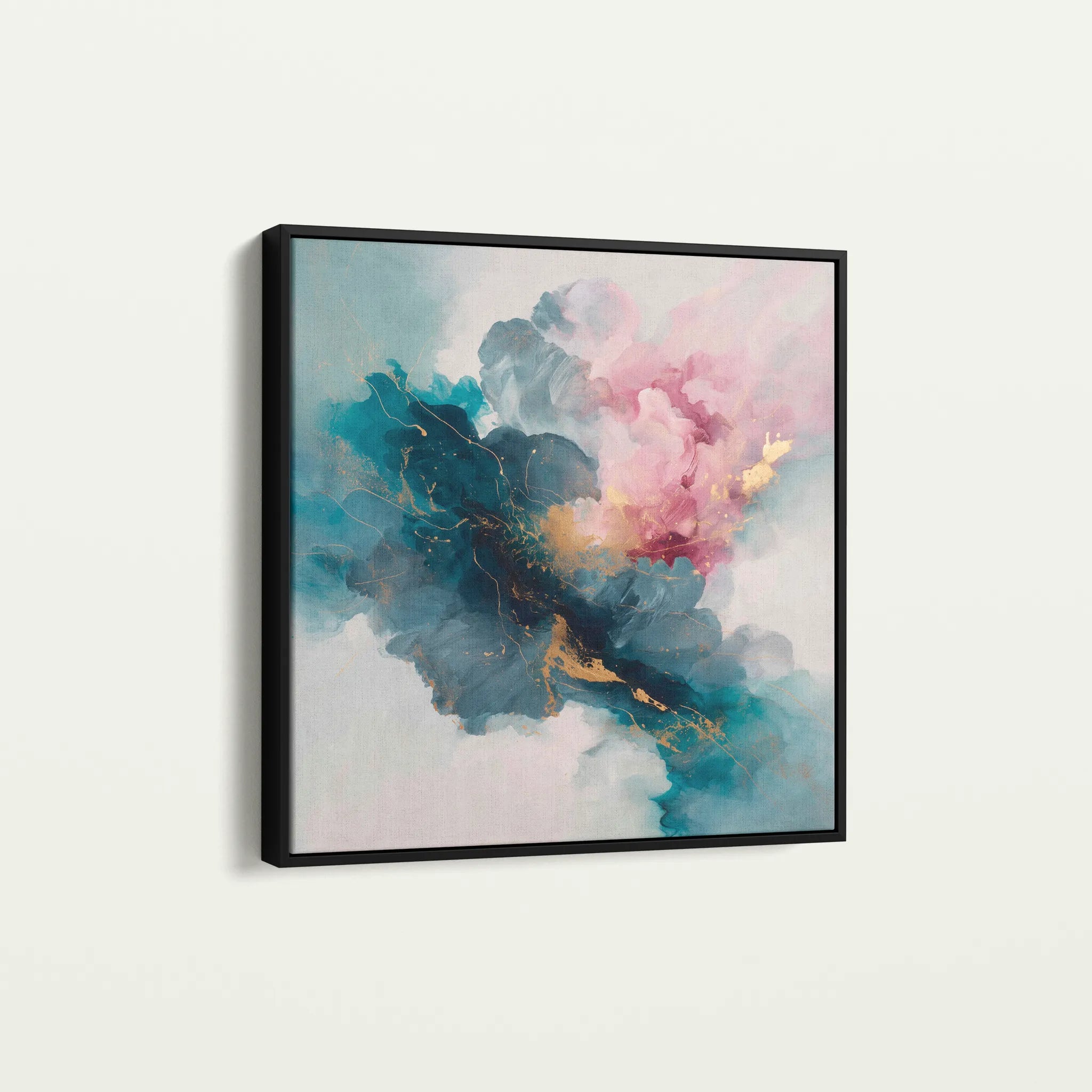 Abstract 1053 Canvas Art 60 x 60 cm / Black