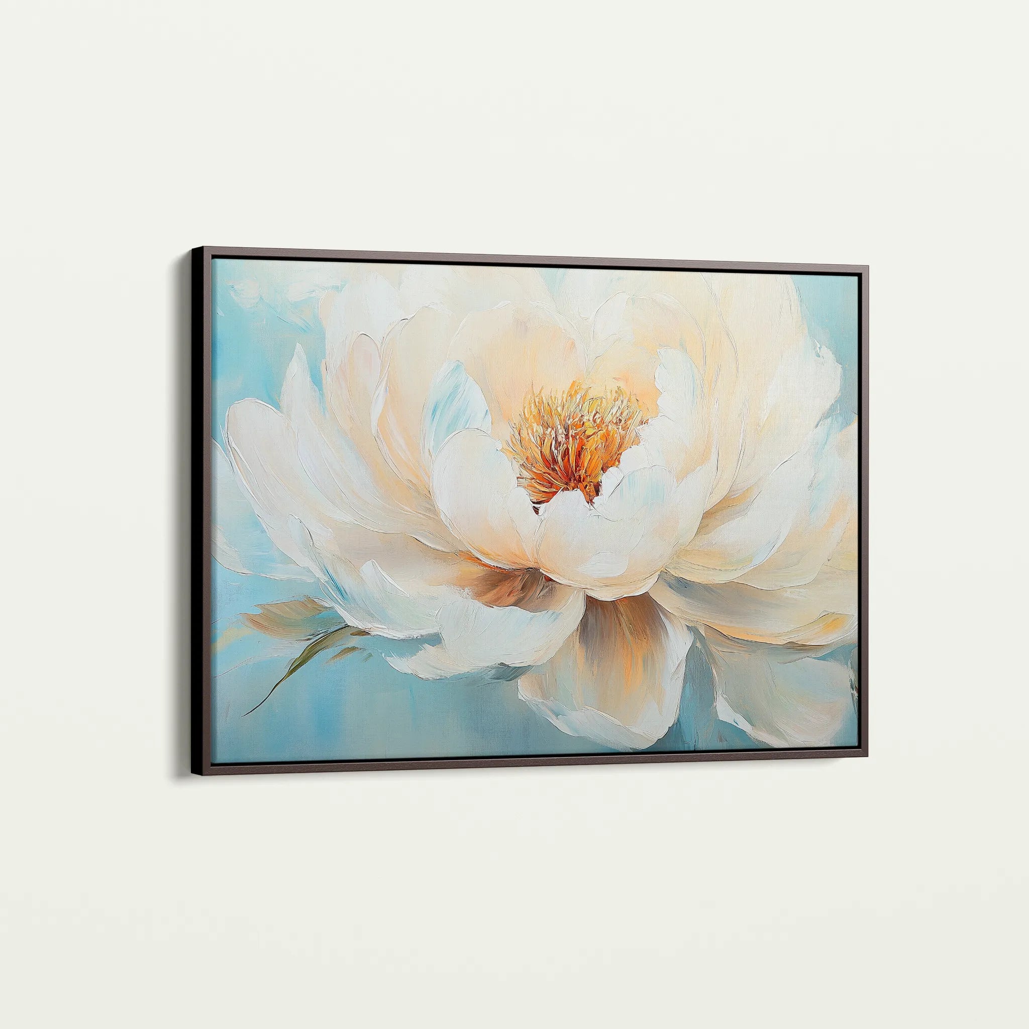 Floral 1053 Canvas Art 60 x 40 cm / Black