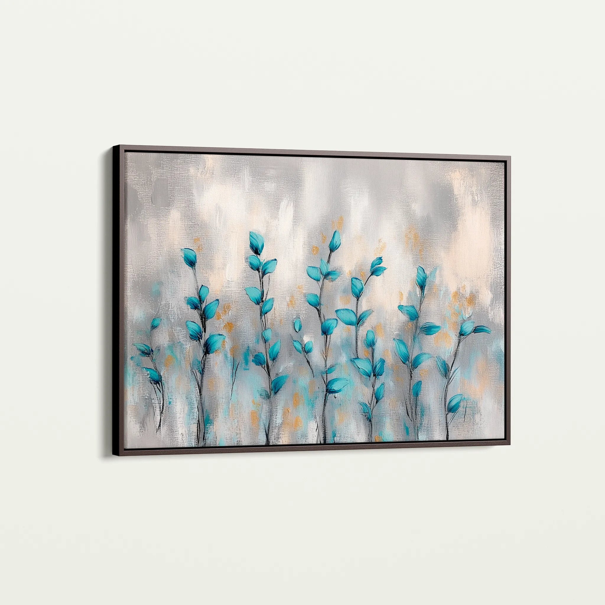 Floral 1054 Canvas Art 60 x 40 cm / Black