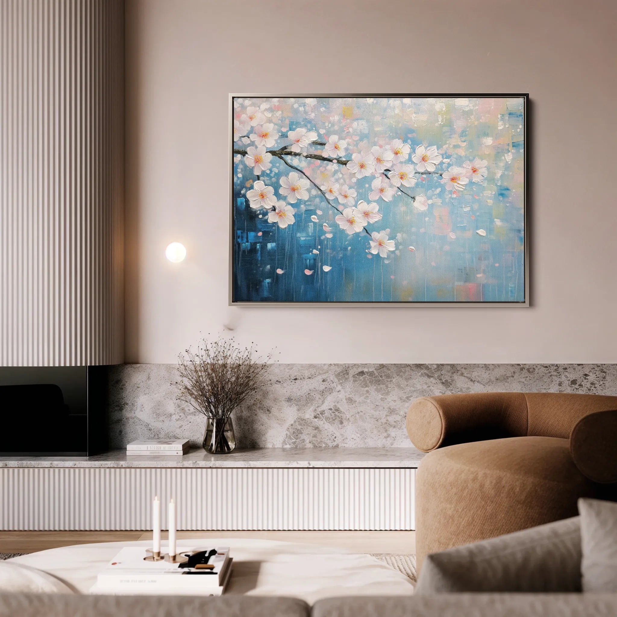 Floral 1055 Canvas Art 60 x 40 cm / Black