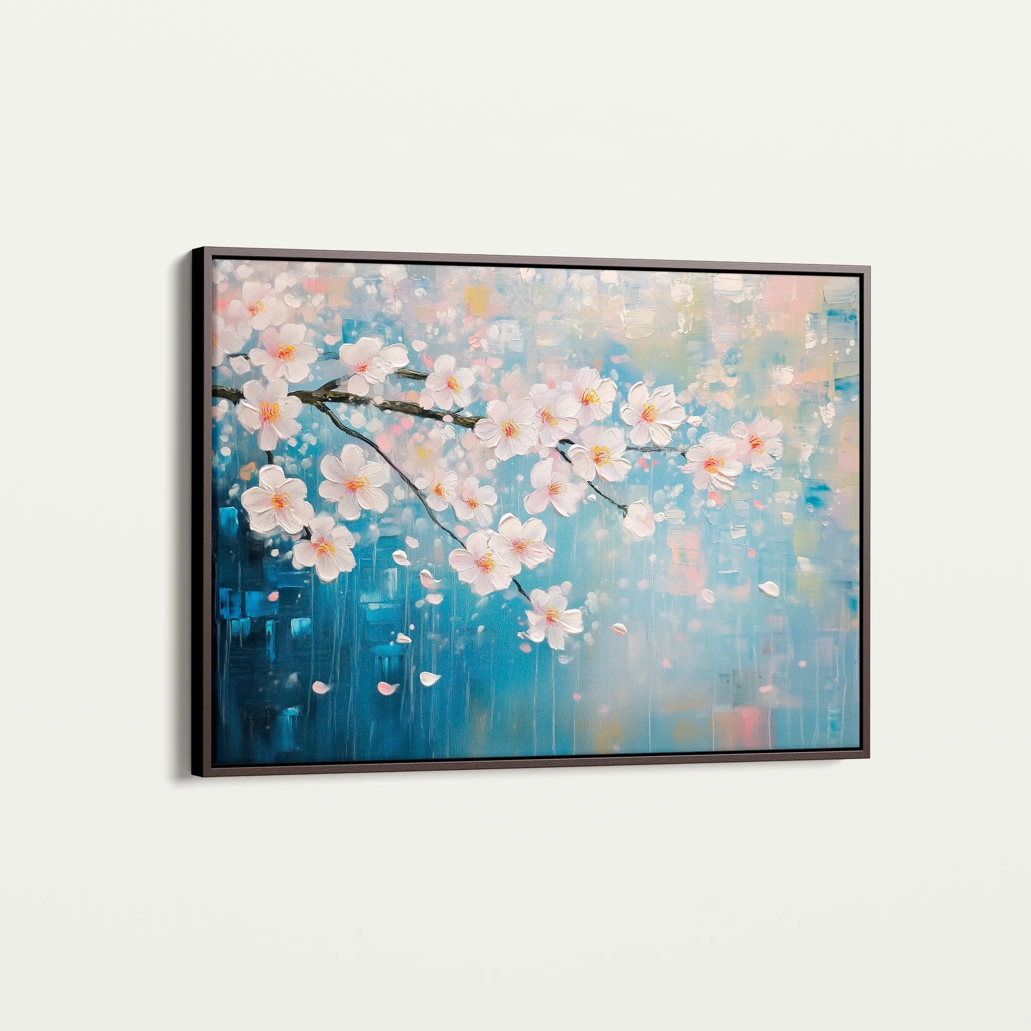 Floral 1055 Canvas Art 60 x 40 cm / Black