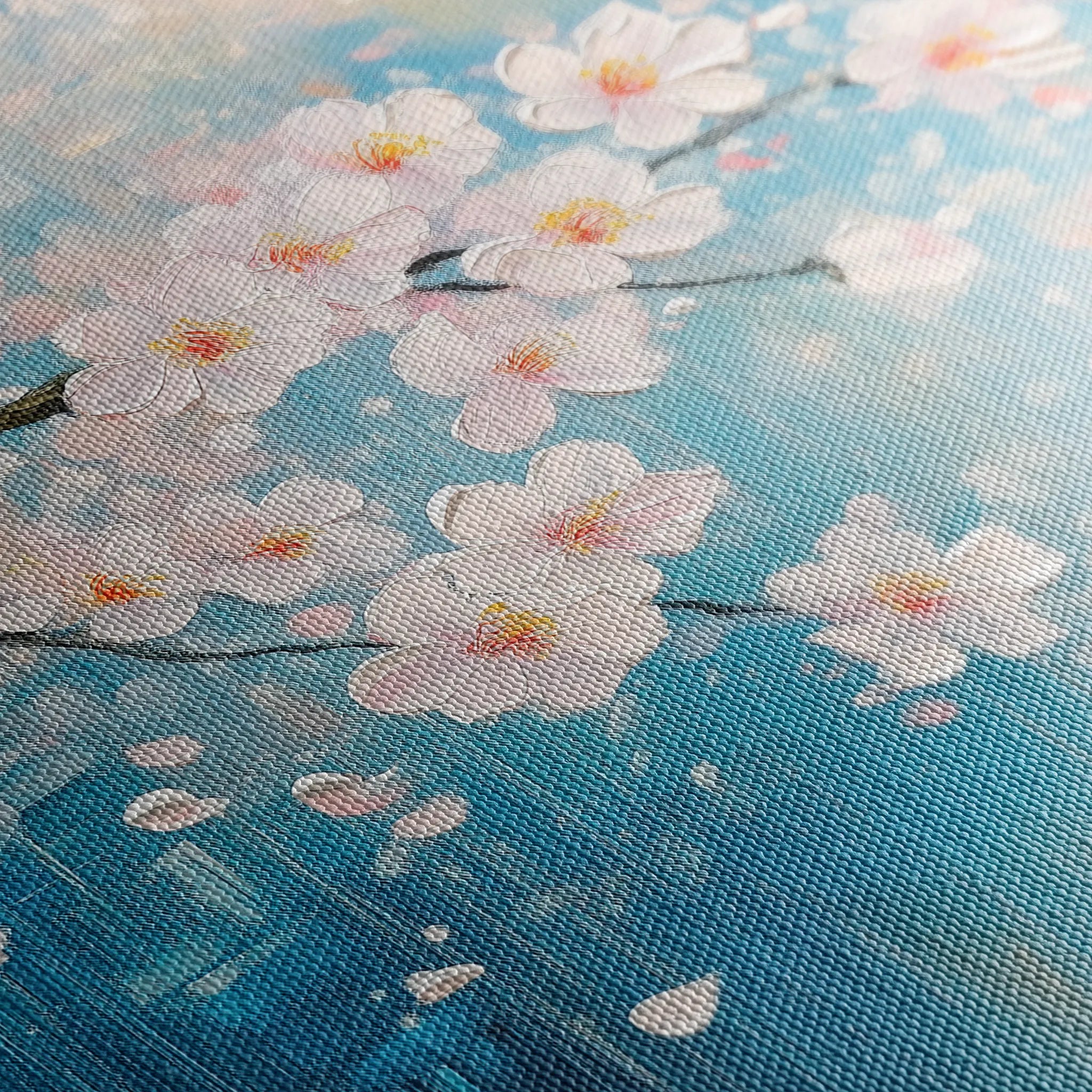 Floral 1055 Canvas Art 60 x 40 cm / Black