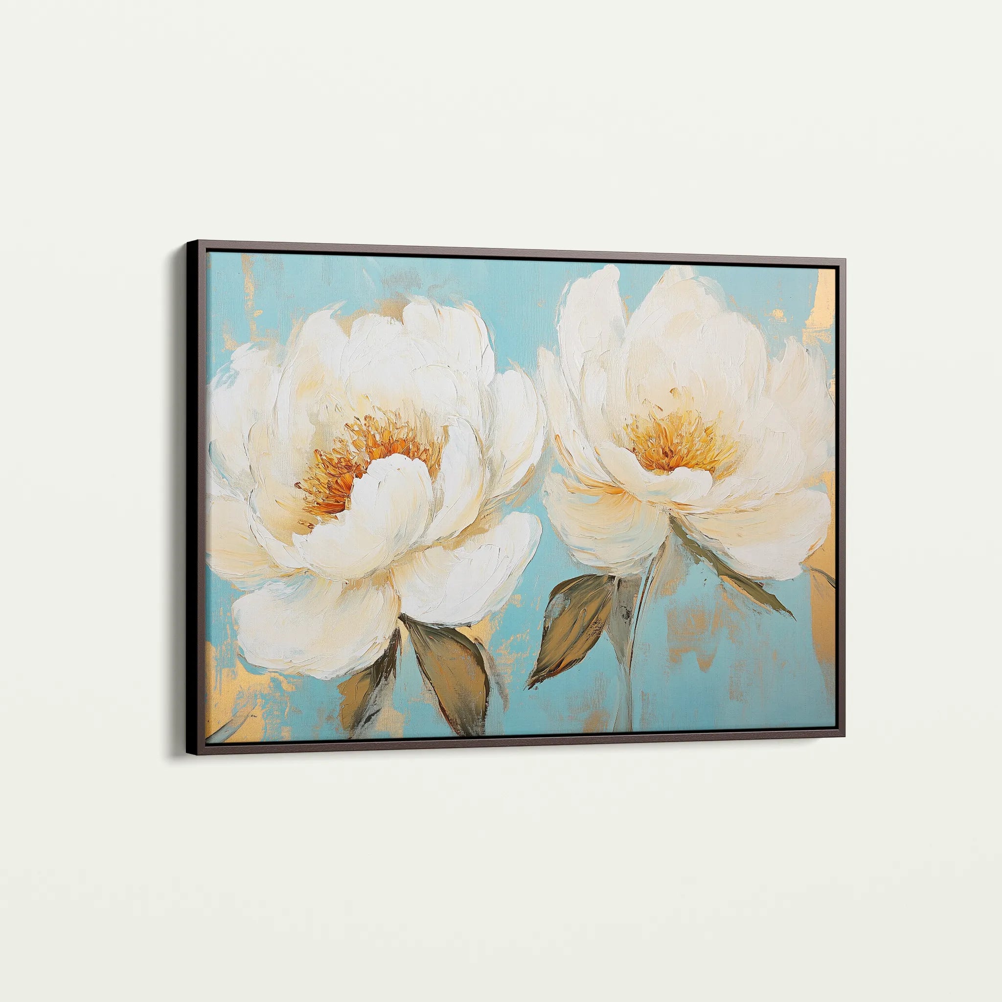 Floral 1059 Canvas Art 60 x 40 cm / Black