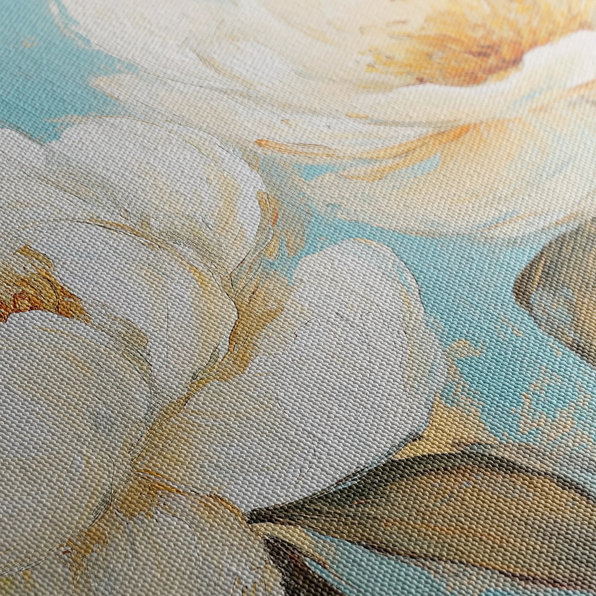 Floral 1059 Canvas Art 60 x 40 cm / Black