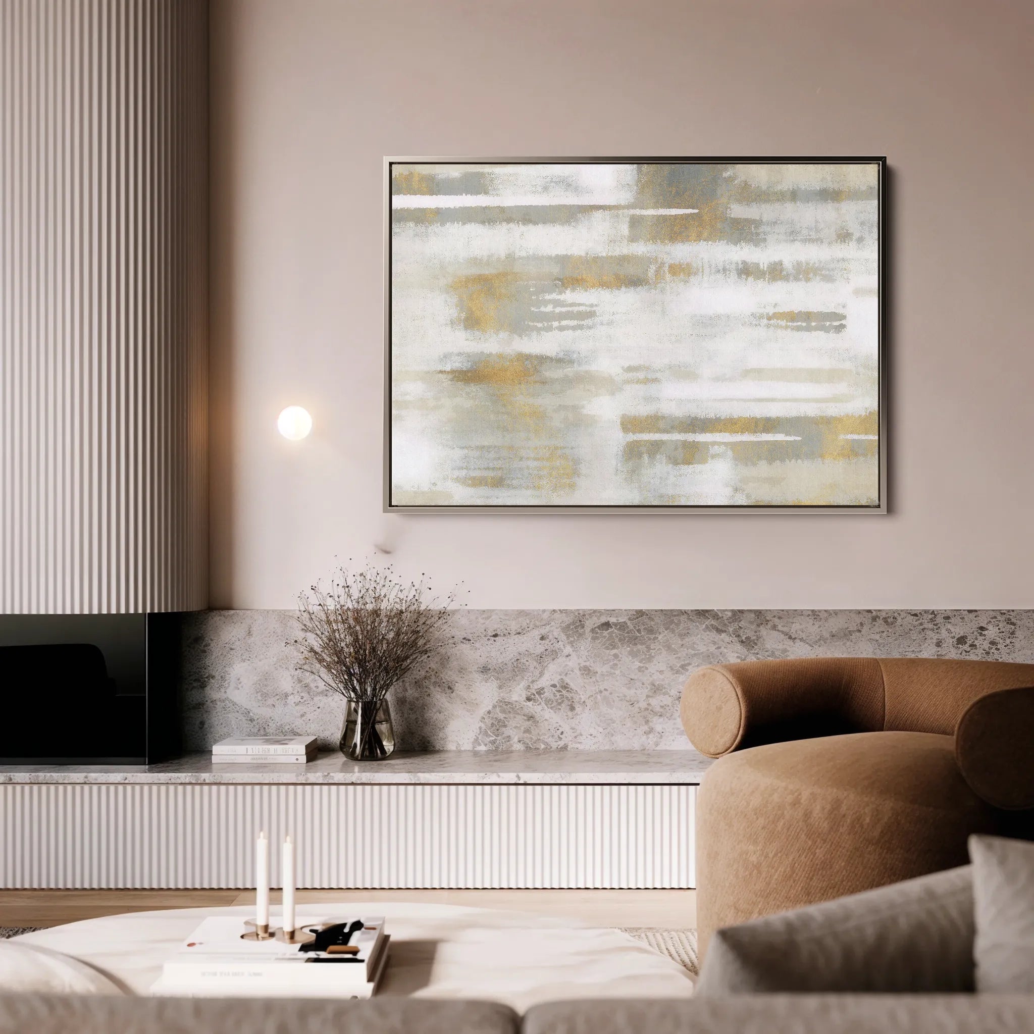 Abstract 106 Canvas Art 60 x 40 cm / Black