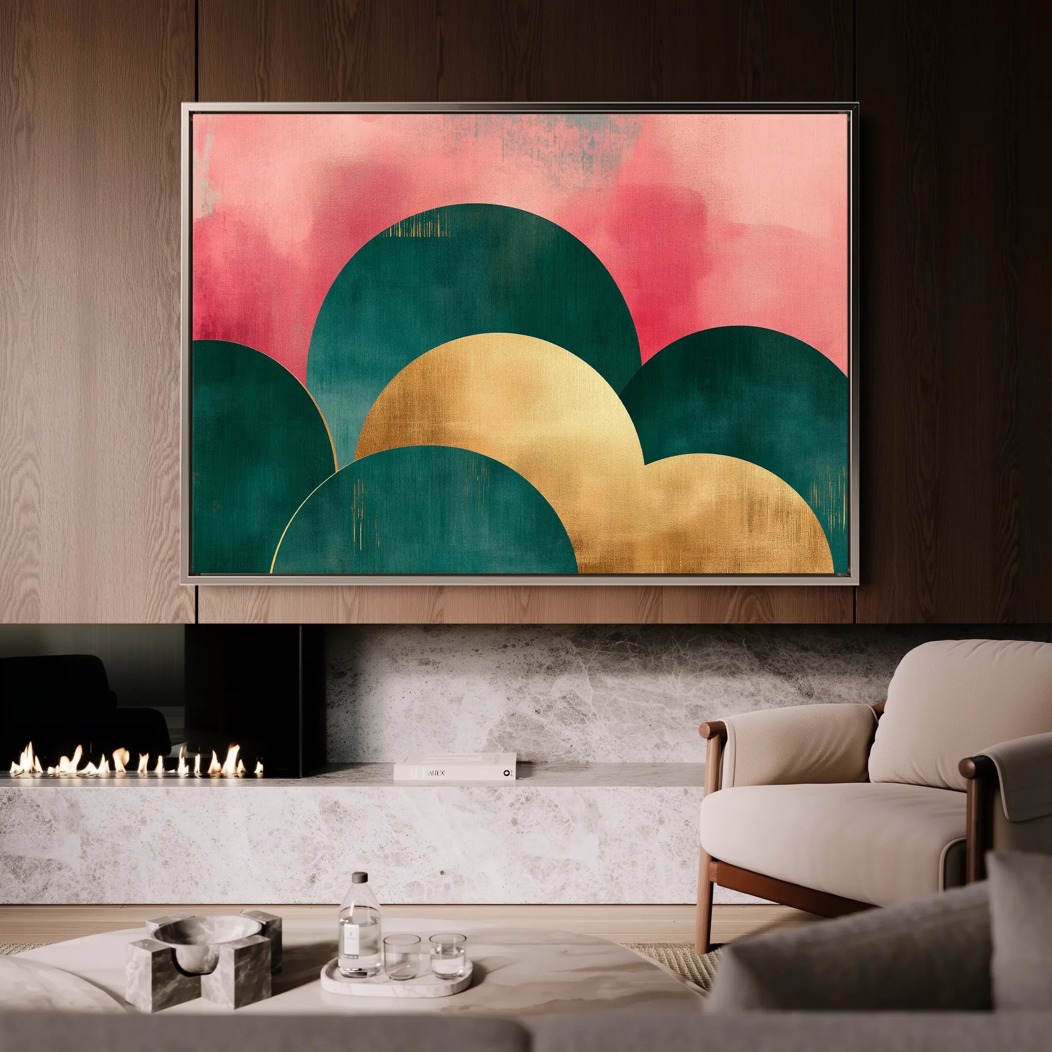 Boho 106 Canvas Art 60 x 40 cm / Black